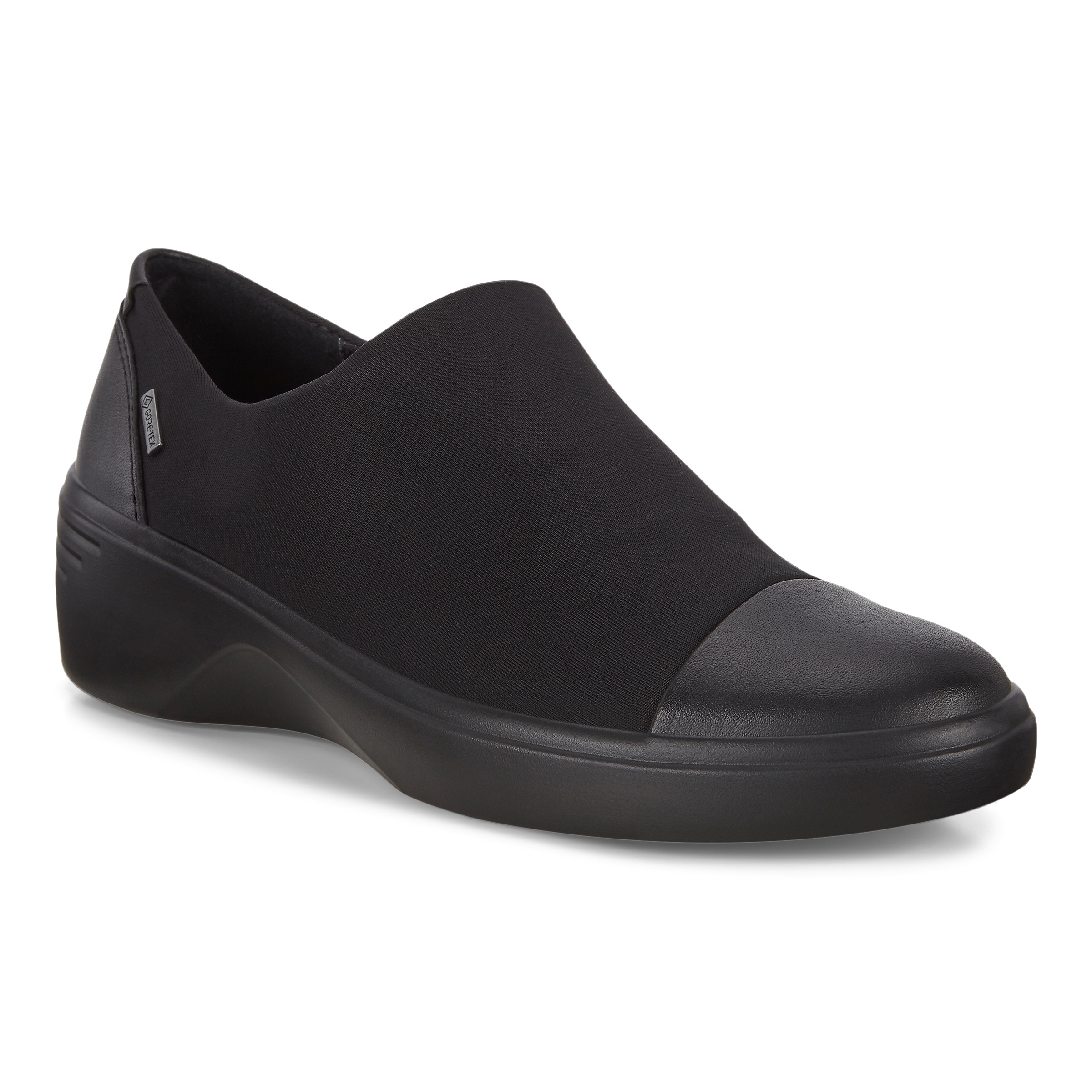 ECCO Women's Soft 7 Wedge Slip-ons - Black - Main