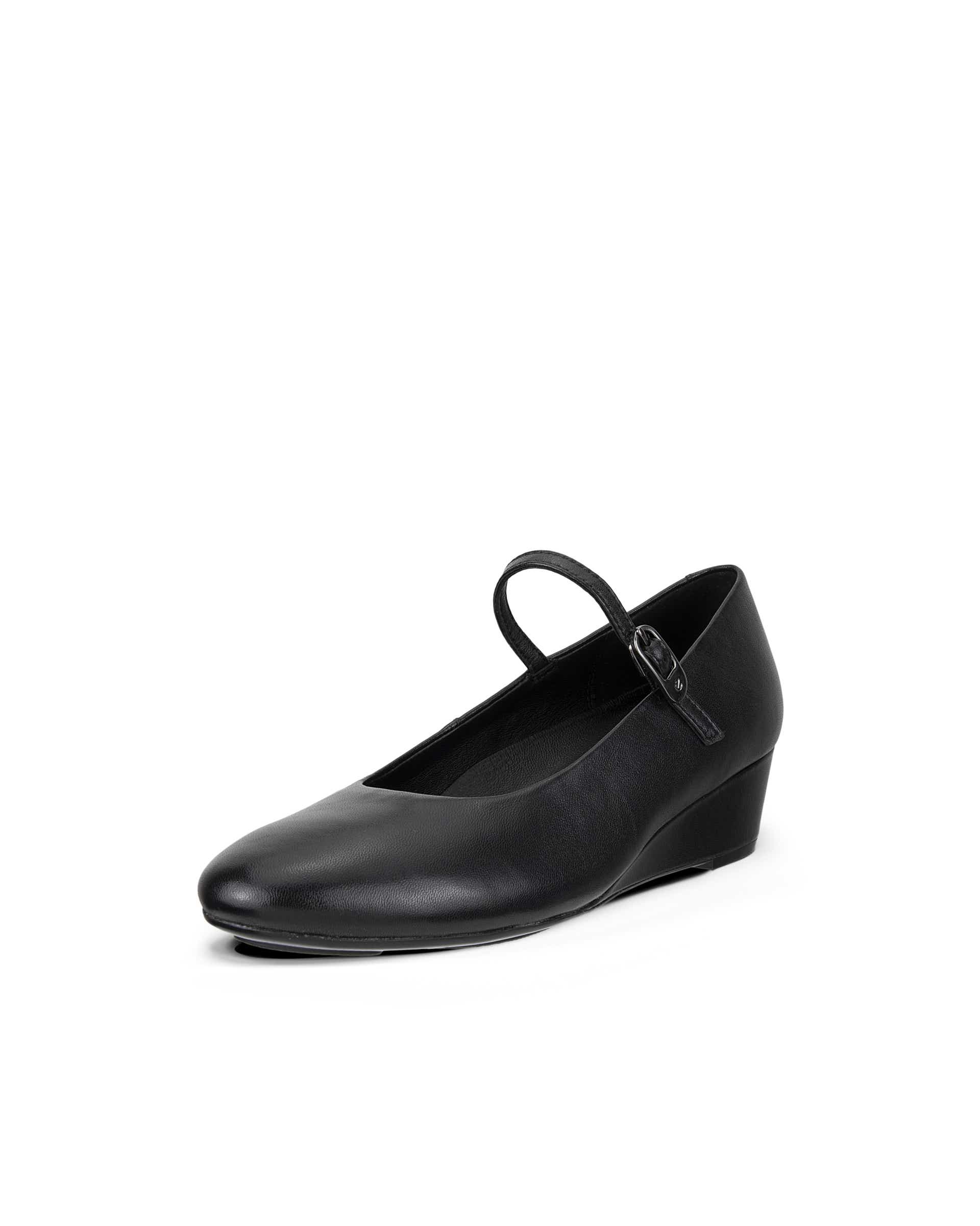 ECCO® ELEVATE WEDGE babies en cuir pour femme - Noir - Main