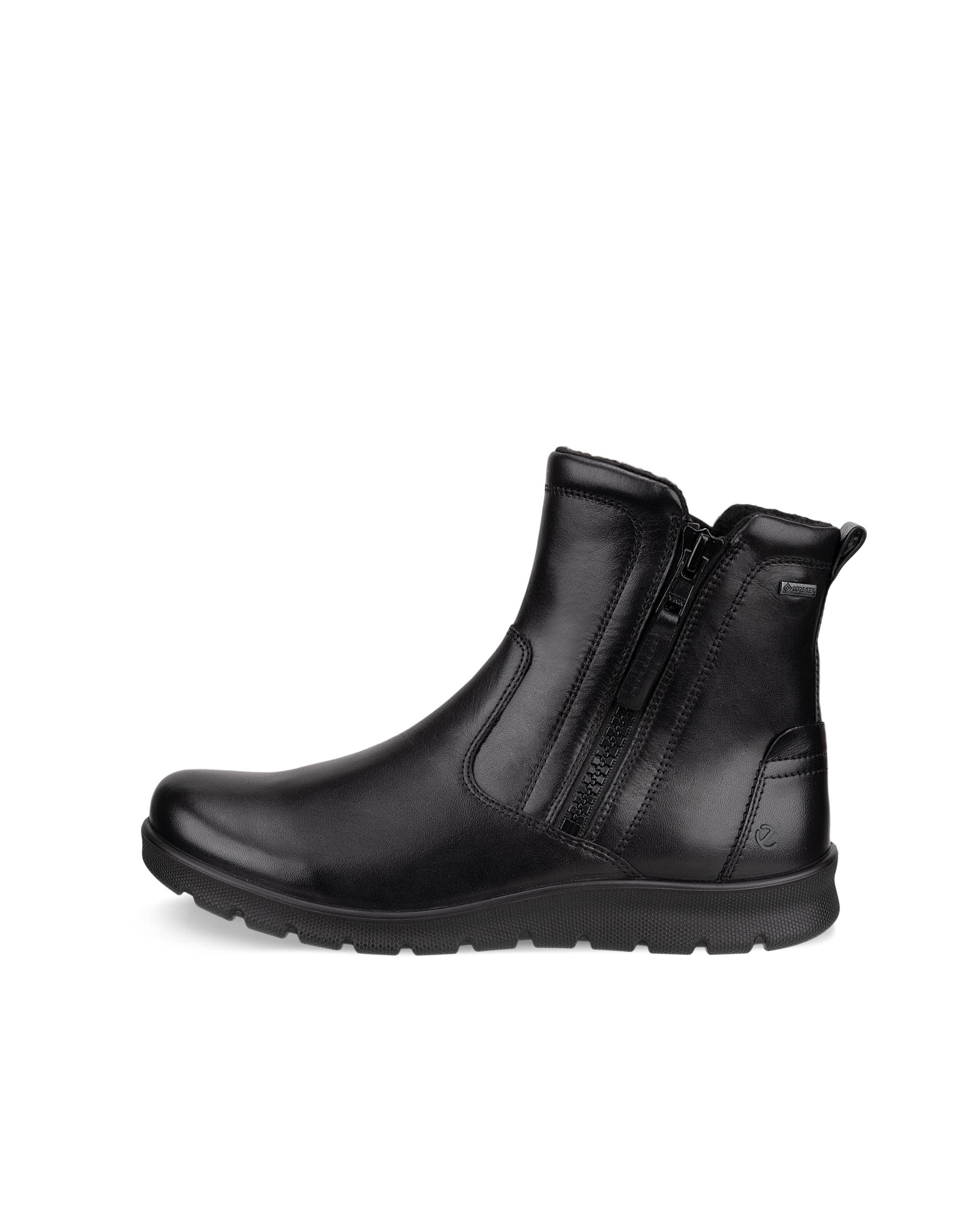 Women's ECCO® Babett Leather Gore-Tex Outdoor Boot - Black - Outside