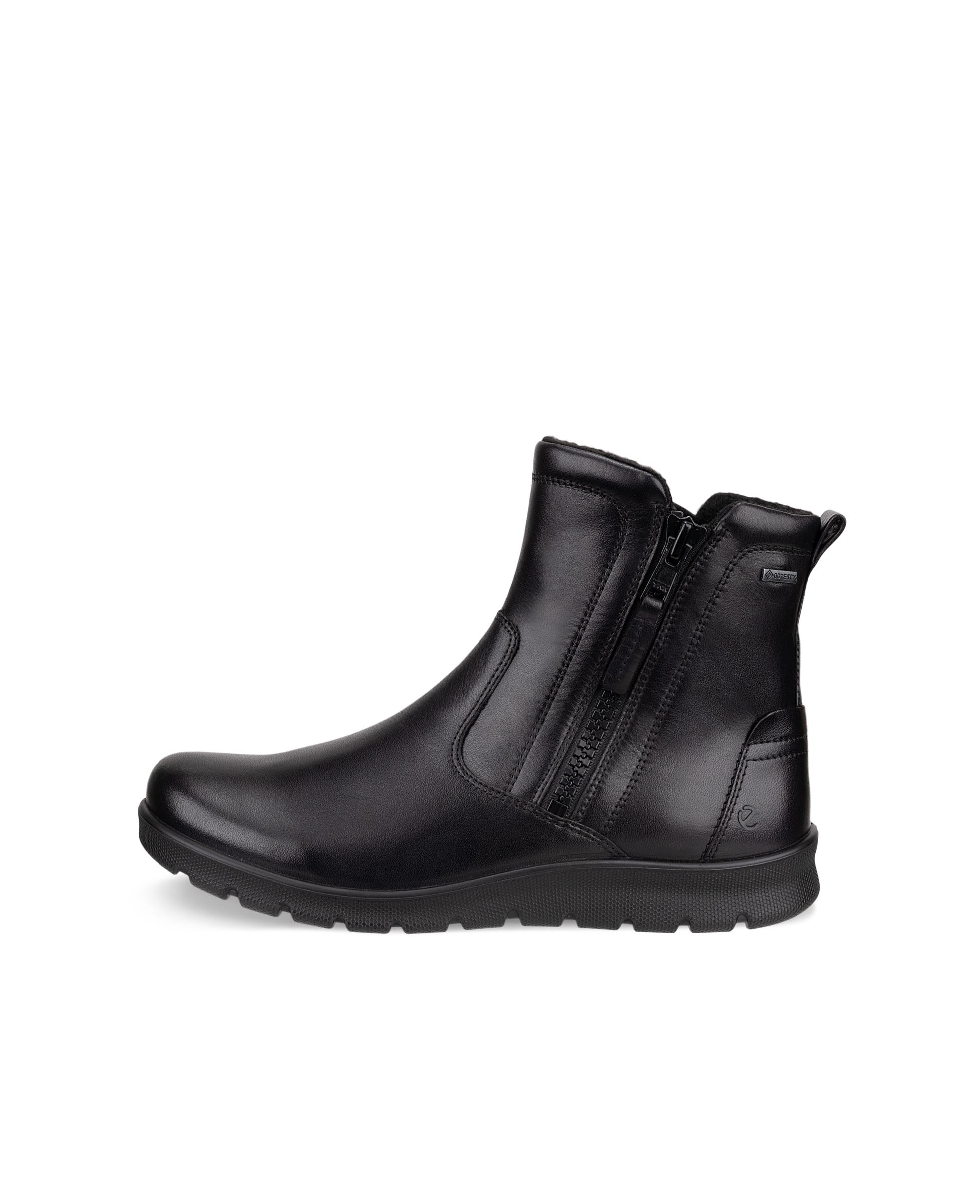 Women's ECCO® Babett Leather Gore-Tex Outdoor Boot - Black - Outside