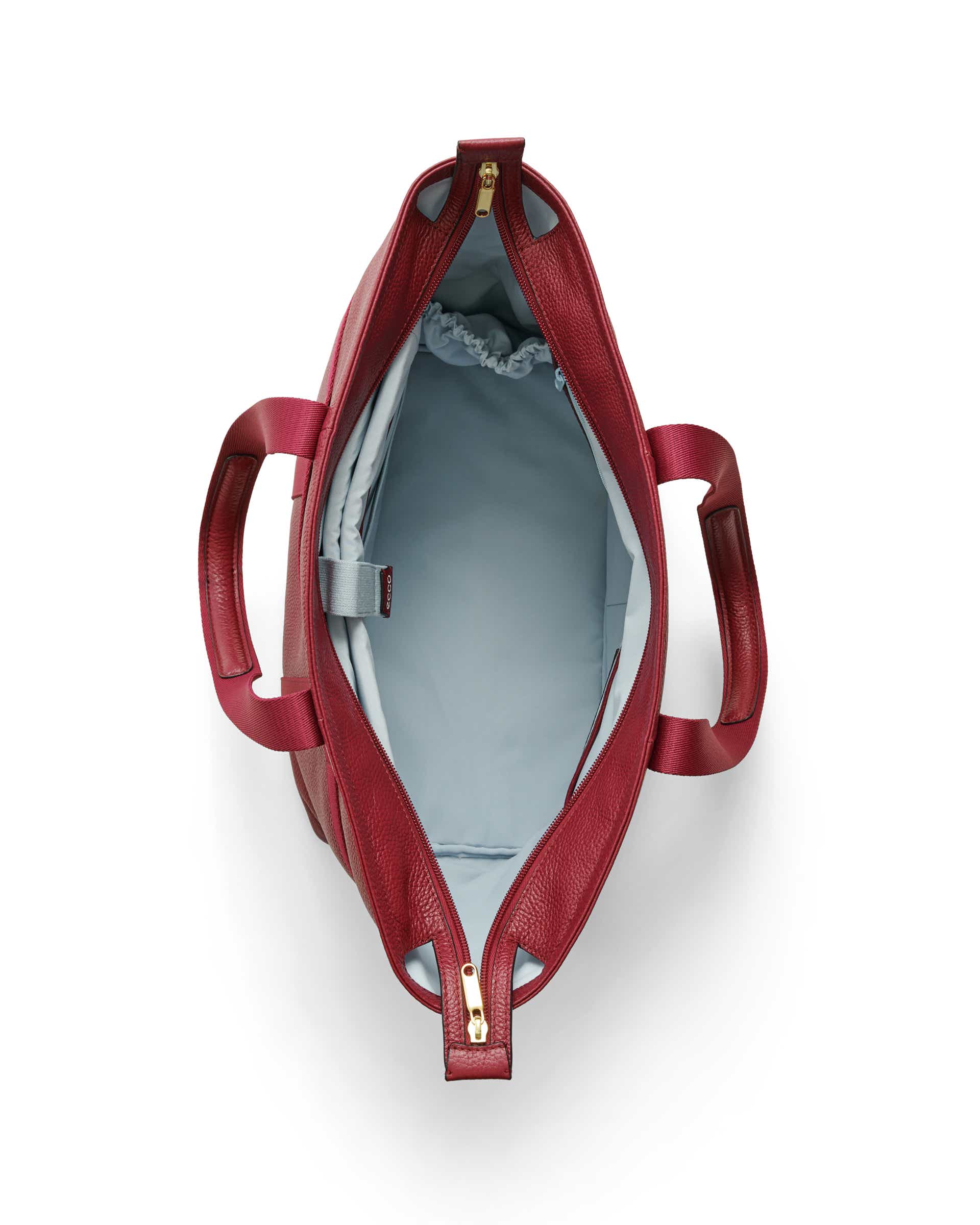 ECCO Tote Globetrotter レザートートバッグ - レッド - Birdeye