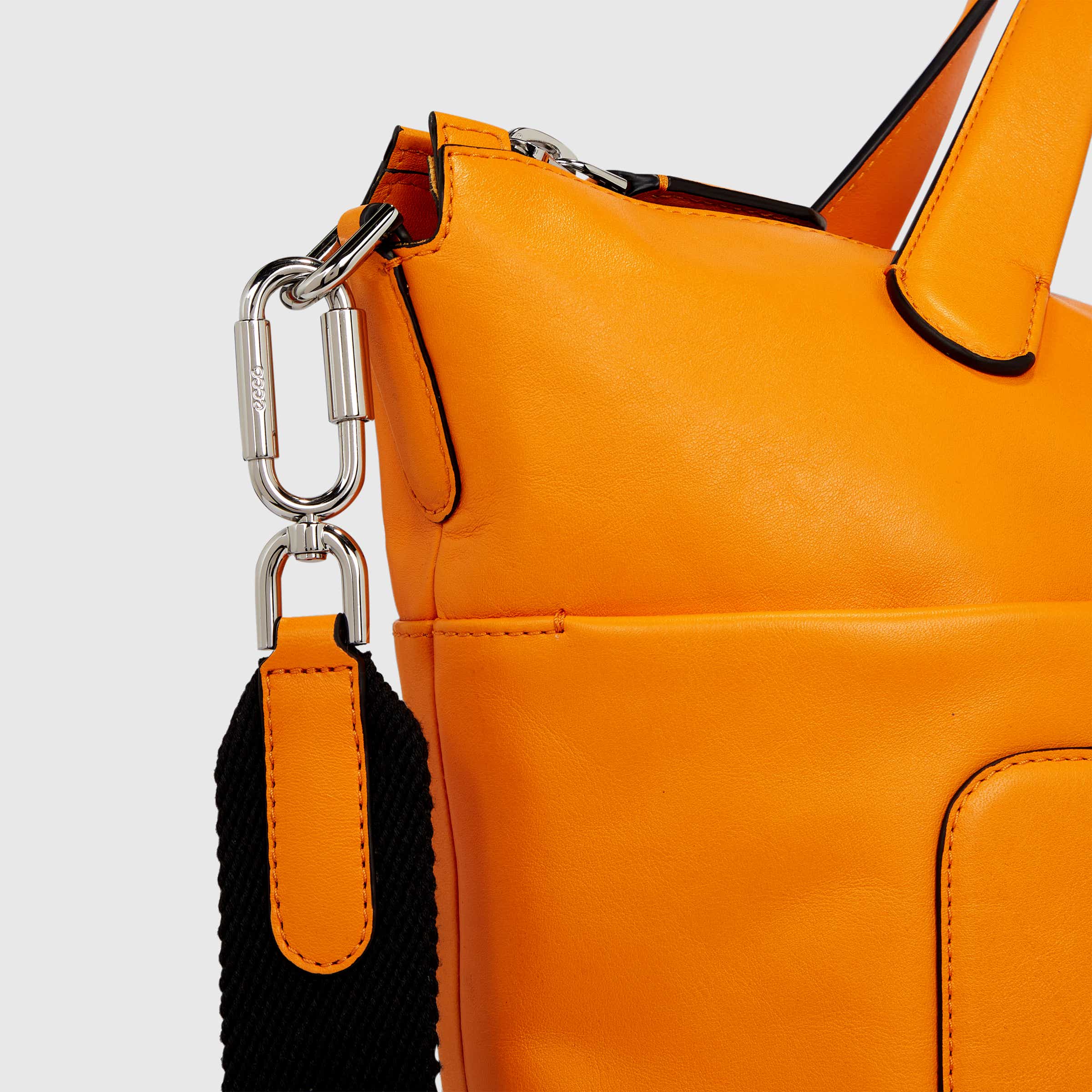 ECCO® E Leather Tote Bag - Orange - Detail-1