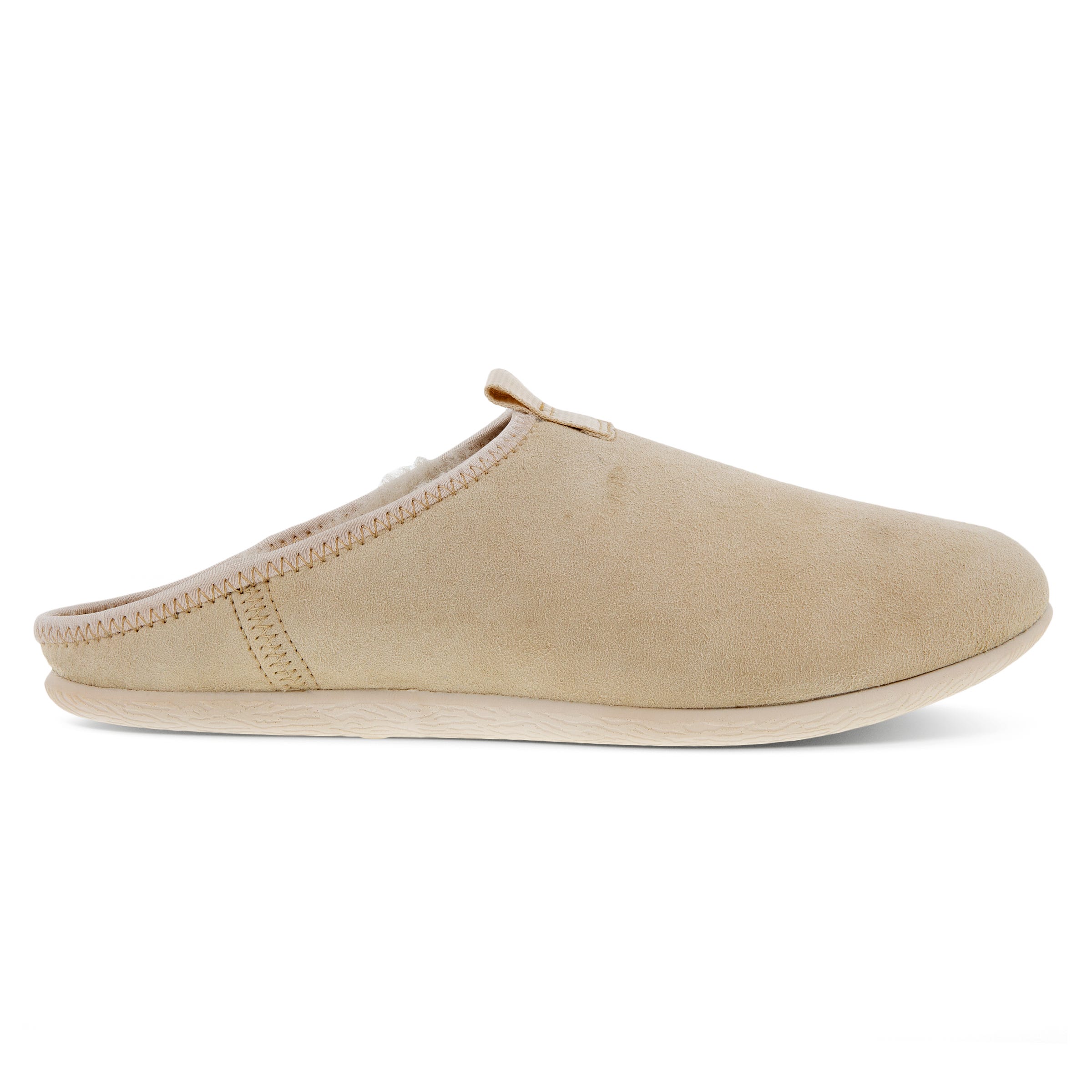 Women's ECCO® Easy Leather Slipper - Beige - Outside
