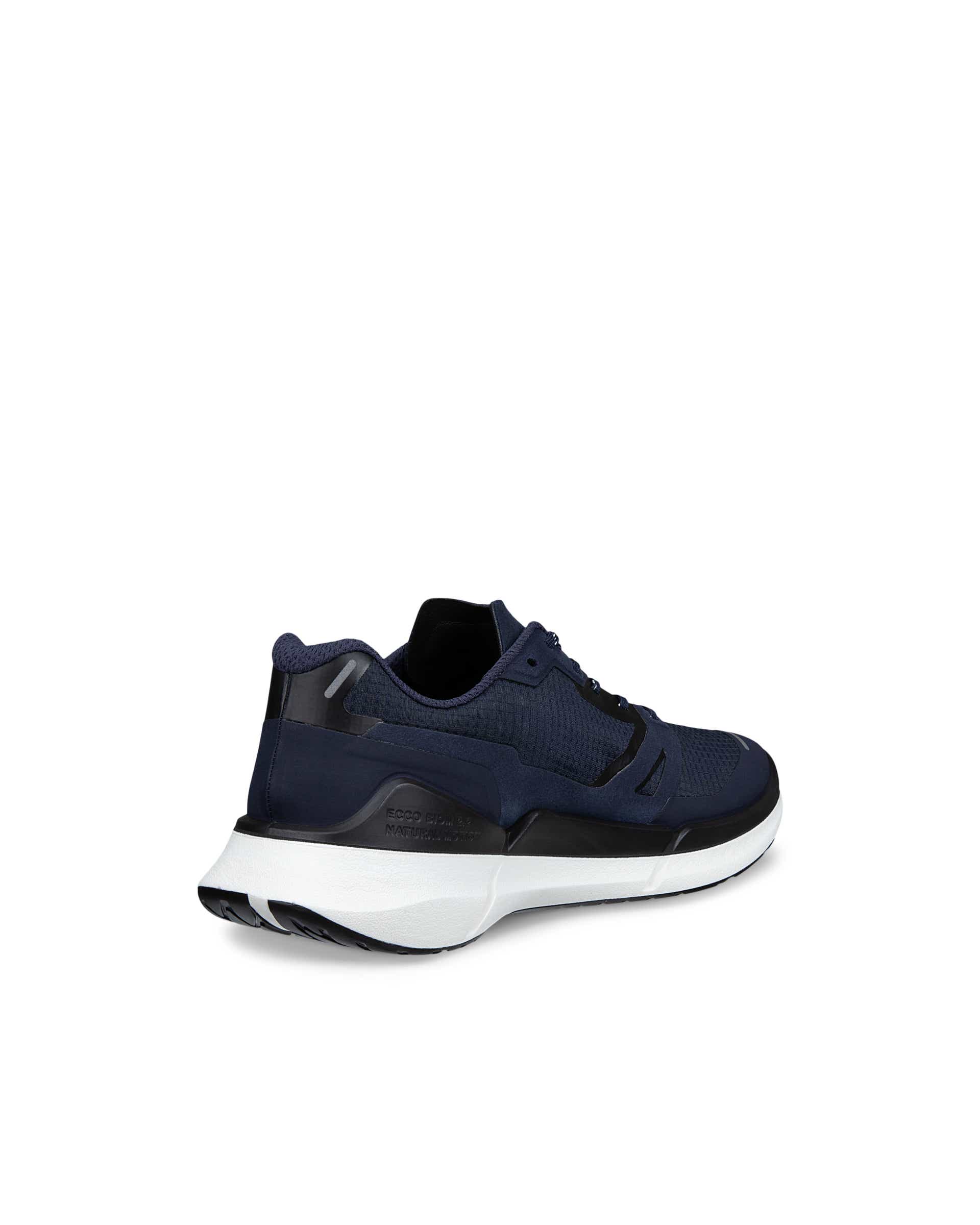 Men's ECCO® BIOM 2.2 Textile Trainer - Blue - Back