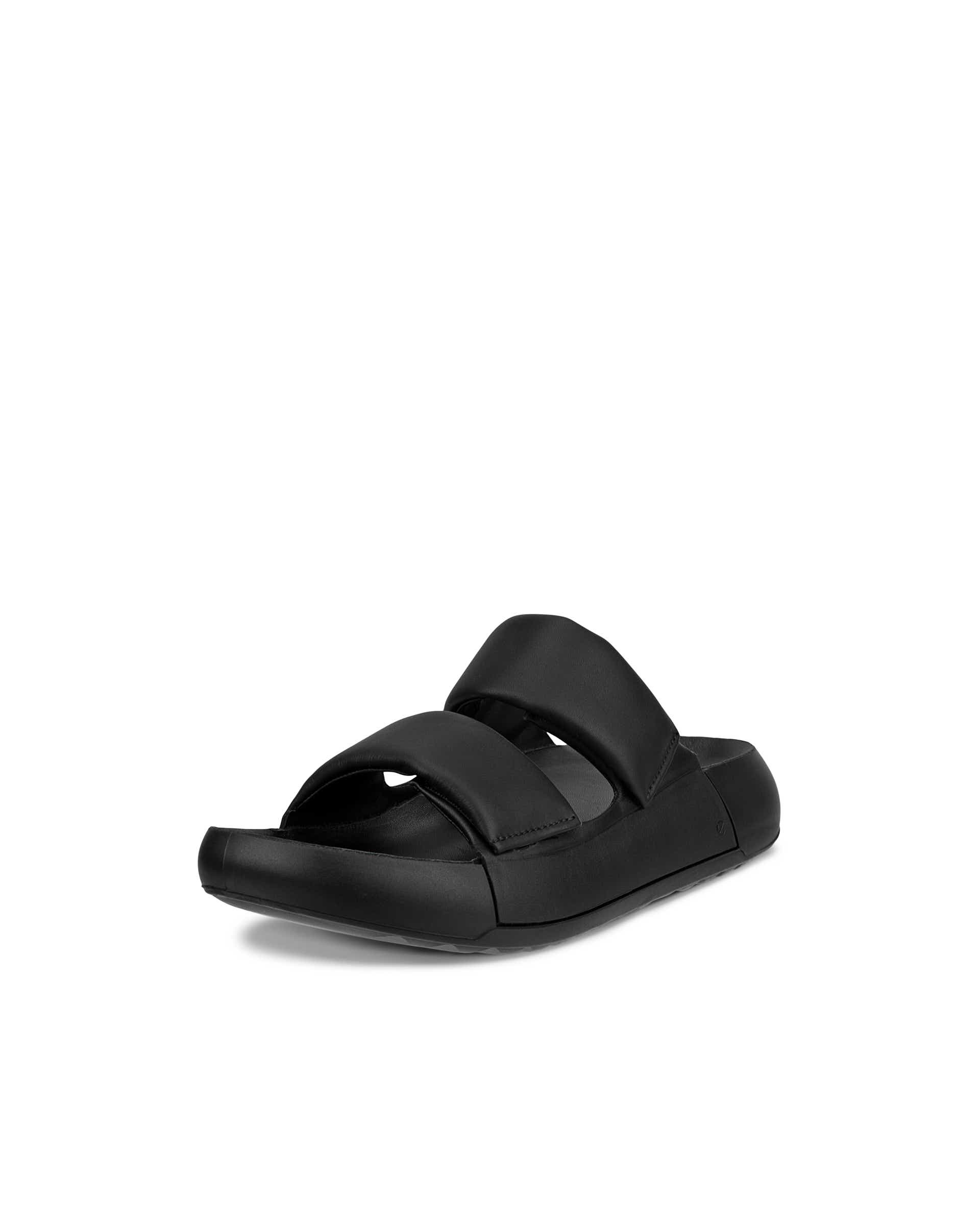 ECCO® Cozmo PF sandale en cuir deux brides pour femme - Noir - Main