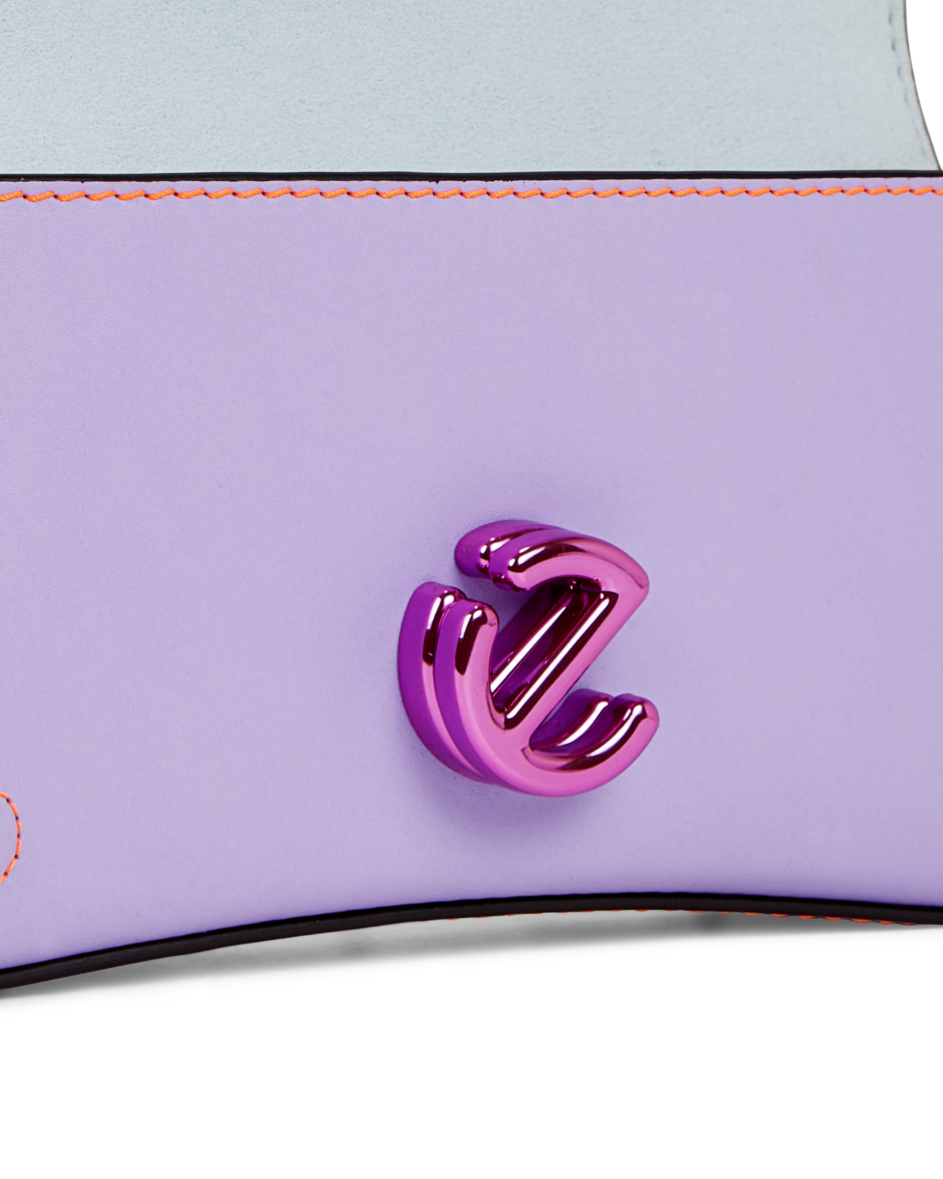 ECCO Pinch Small Lock Wave レザークロスボディバッグ - パープル - Detail-1