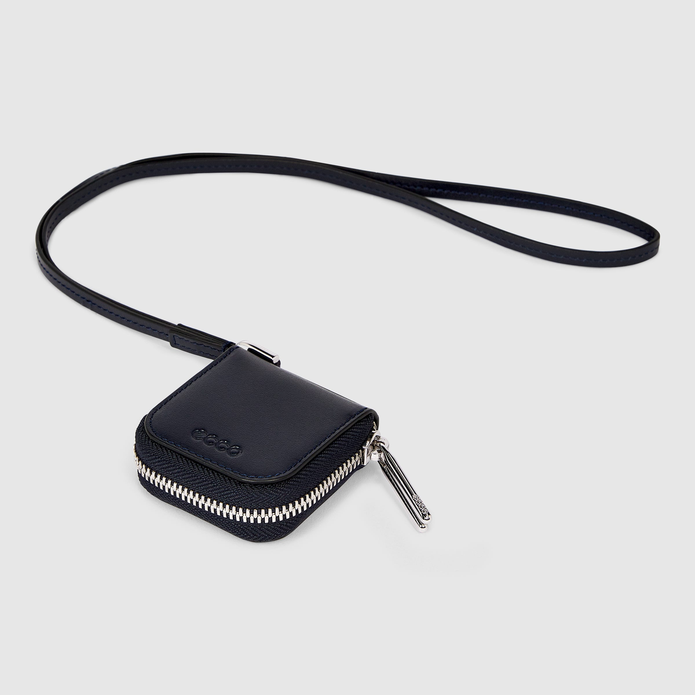 ECCO® Journey Leather Airpod Case - Blue - Main