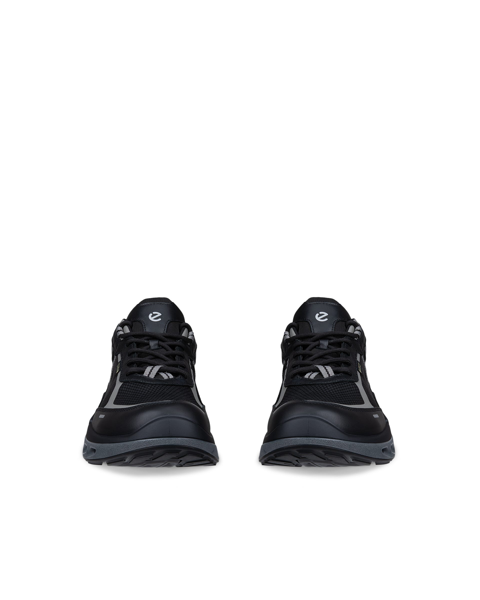 ECCO® BIOM 720 Gore-Tex sneaker i læder til herrer - Sort - Front pair