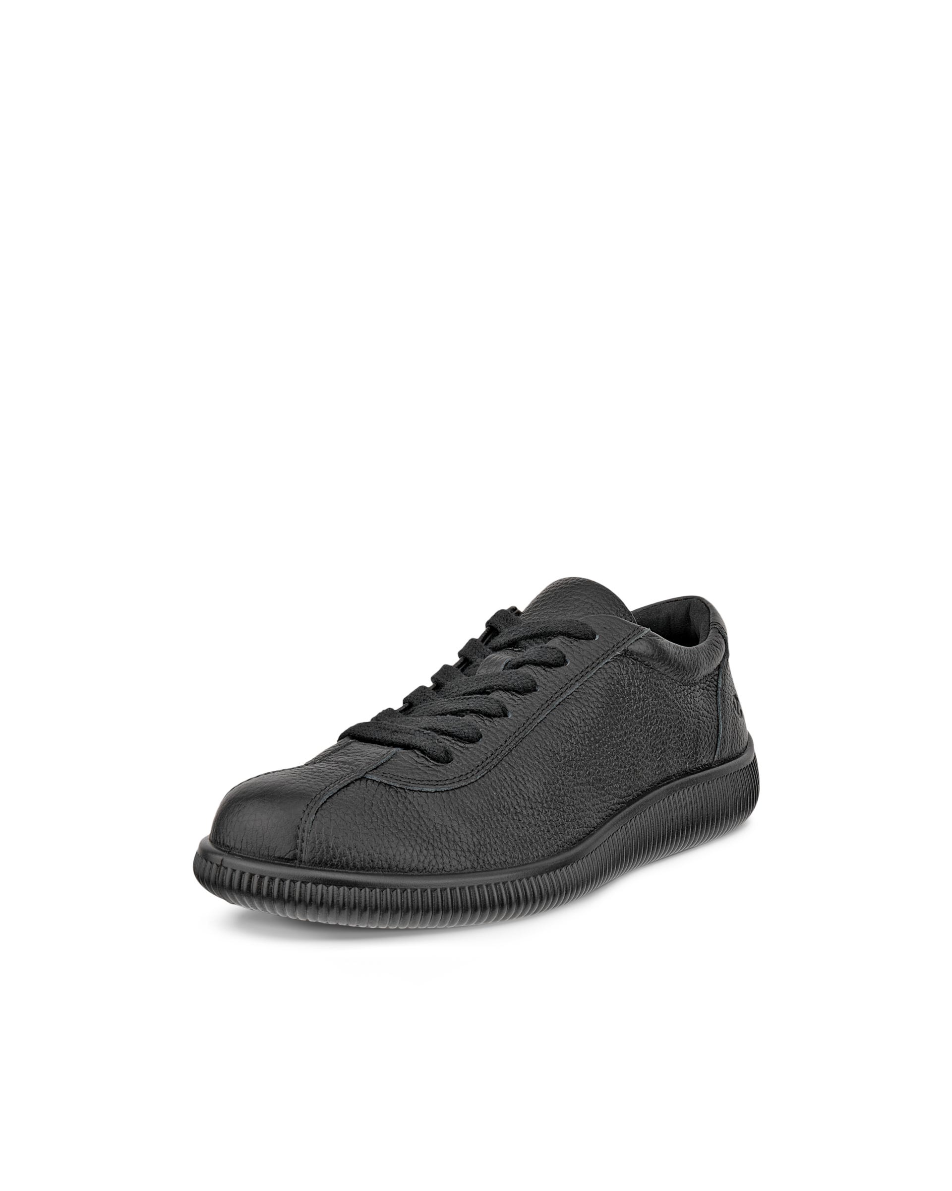 未使用級【ecco エコー】レザースニーカー 黒 ローカット 41 極美品 エコー ECCO ウィメンズ レザースニーカー ストリート