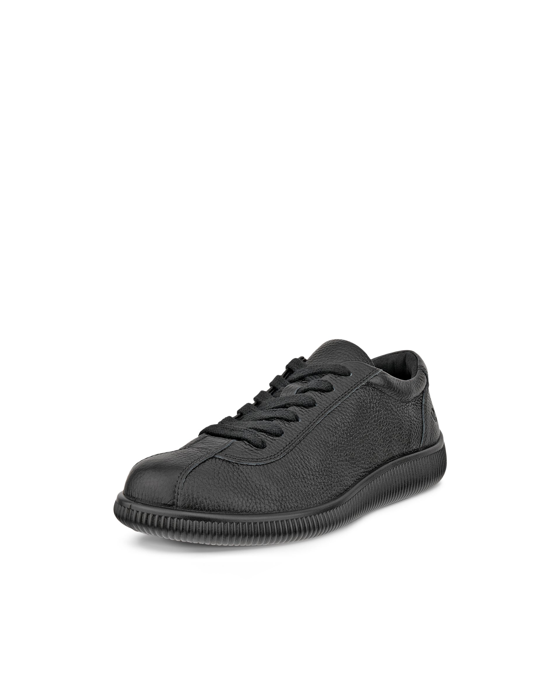 ECCO Soft Zero WOMEN ウィメンズ レザースニーカー - ブラック - Main