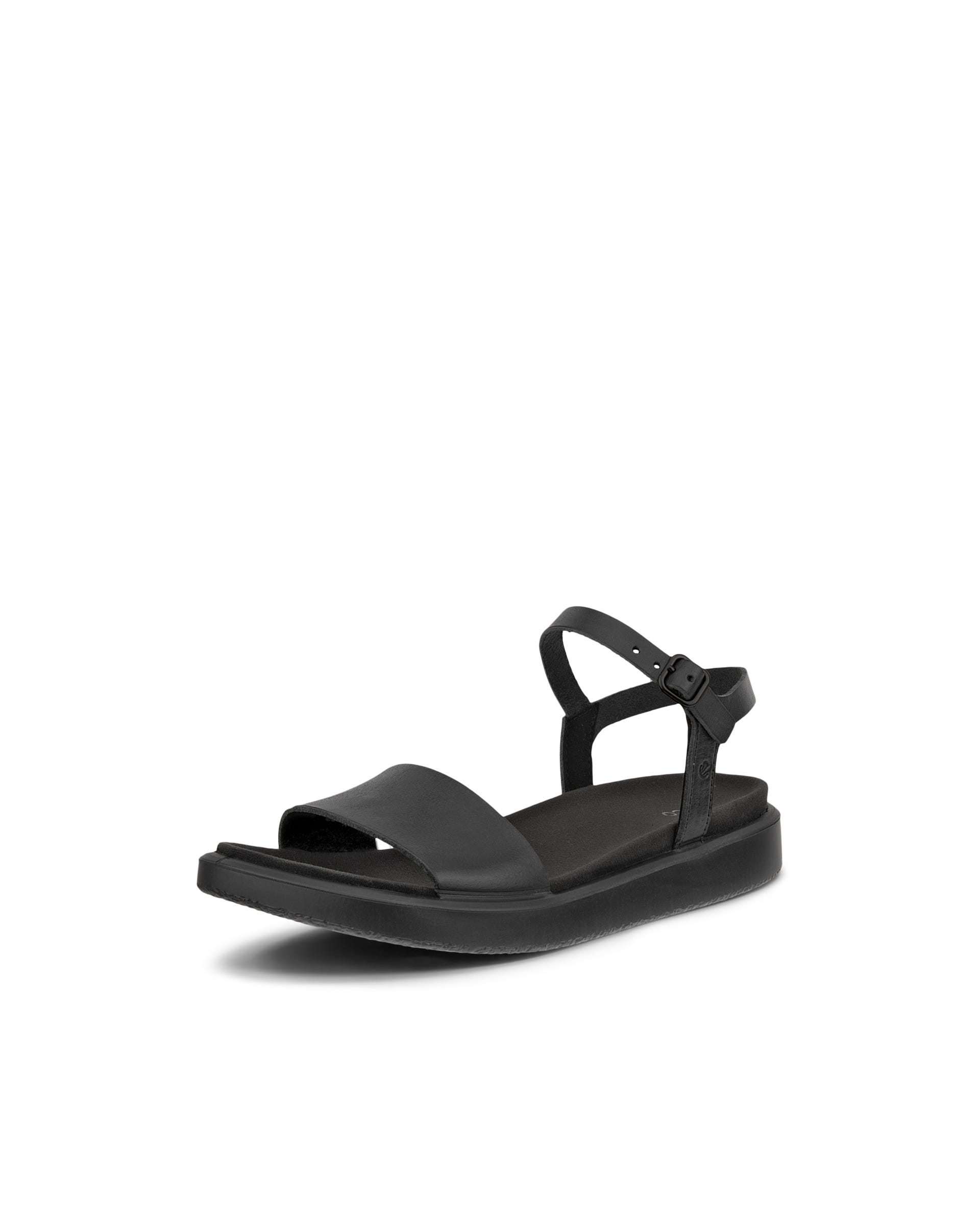 Sandale en cuir Flowt ECCO® pour femmes - Noir - Outside