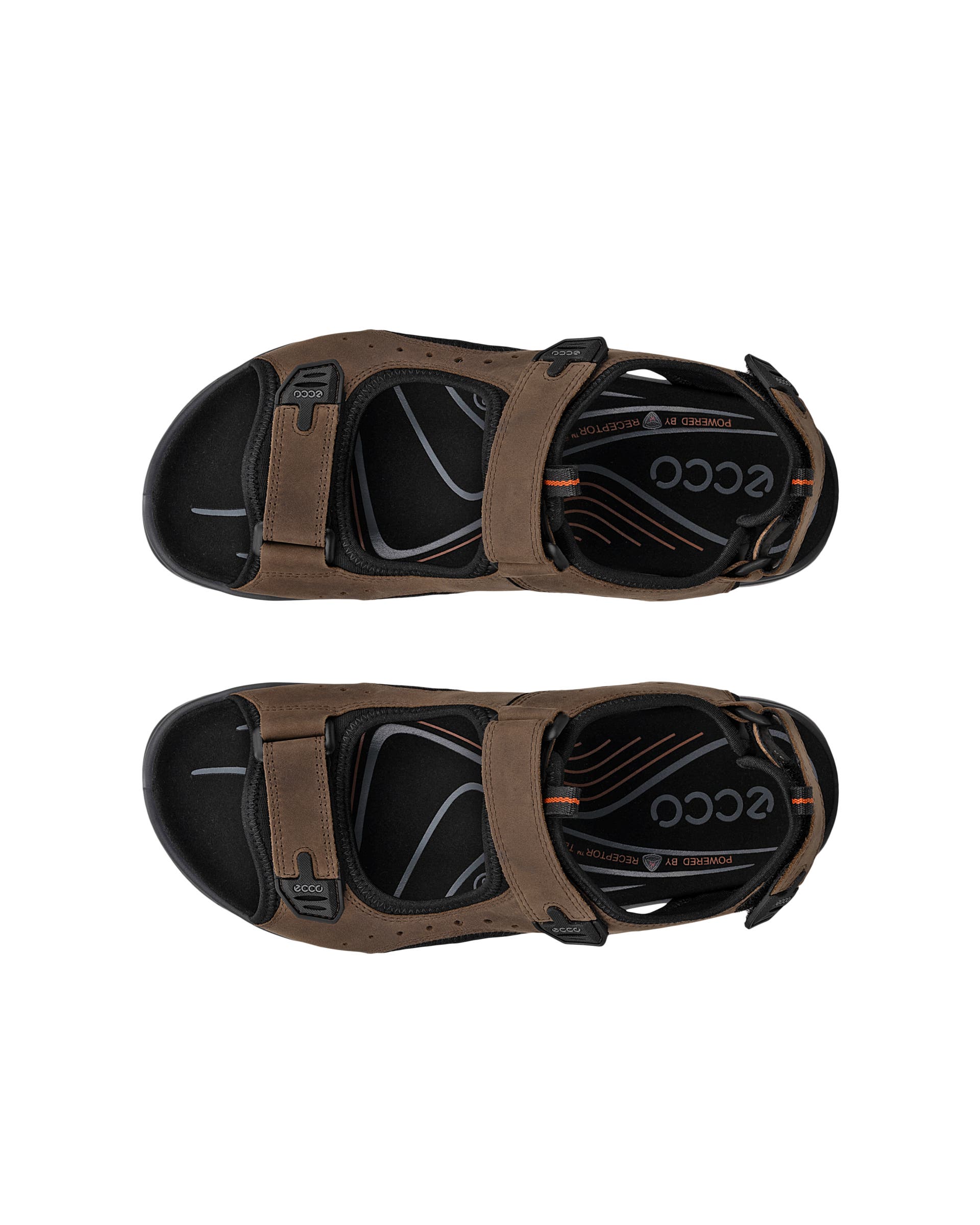 ECCO® Offroad Andes II Herren Trekkingsandale aus Nubukleder - Braun - Top left pair