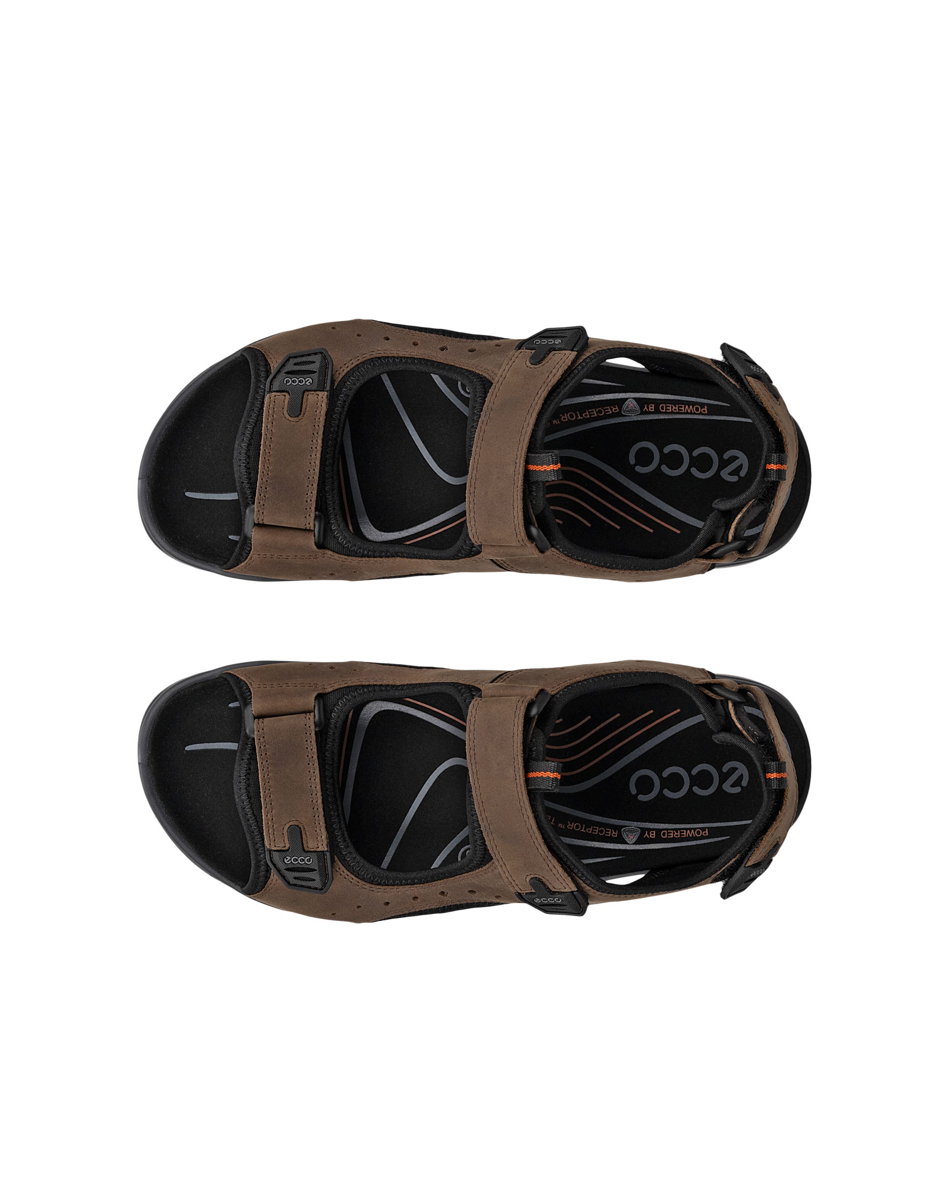 ECCO® Offroad Andes II Herren Trekkingsandale aus Nubukleder - Braun - Top left pair