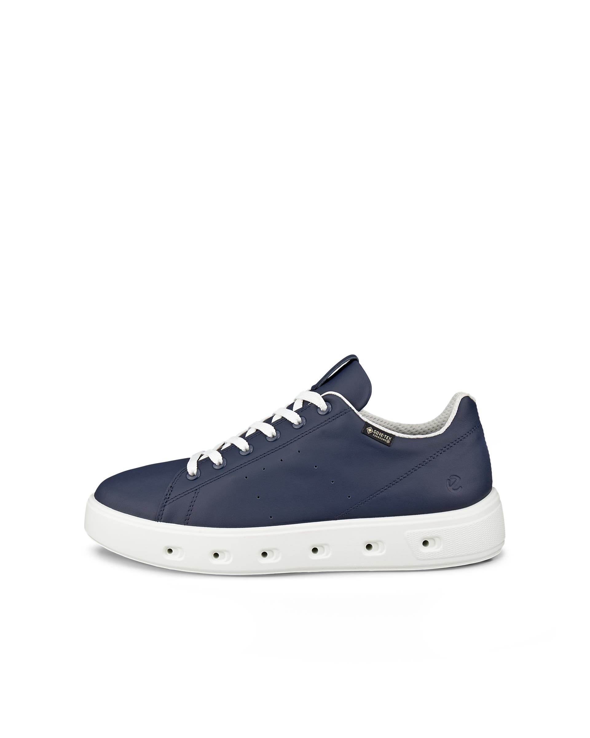 ECCO® Street 720 Dames leren sneaker met Gore-Tex - Blauw - Outside
