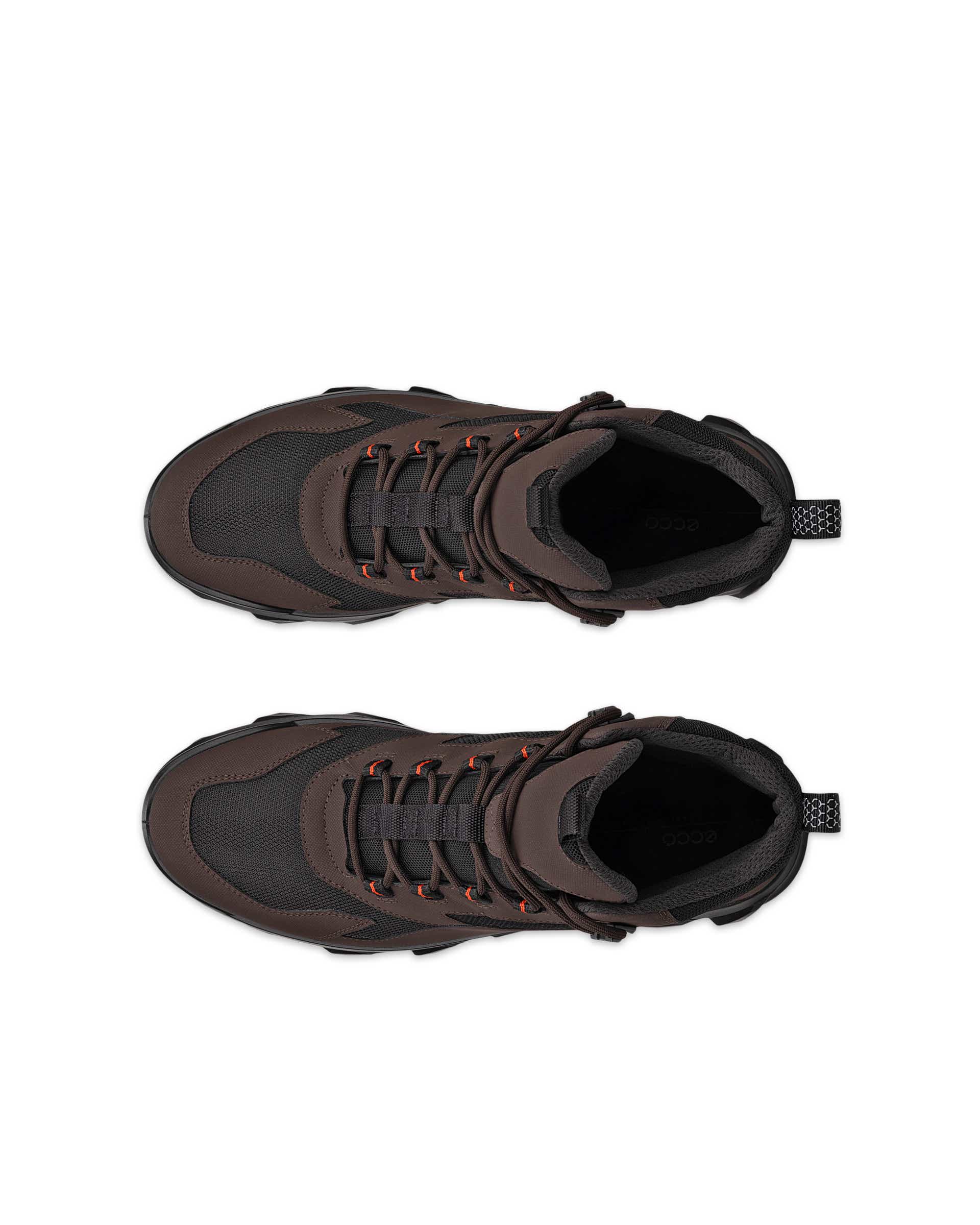 Pánske stredne vysoké outdoorové čižmy Gore-Tex ECCO® MX - Hnedá - Top left pair