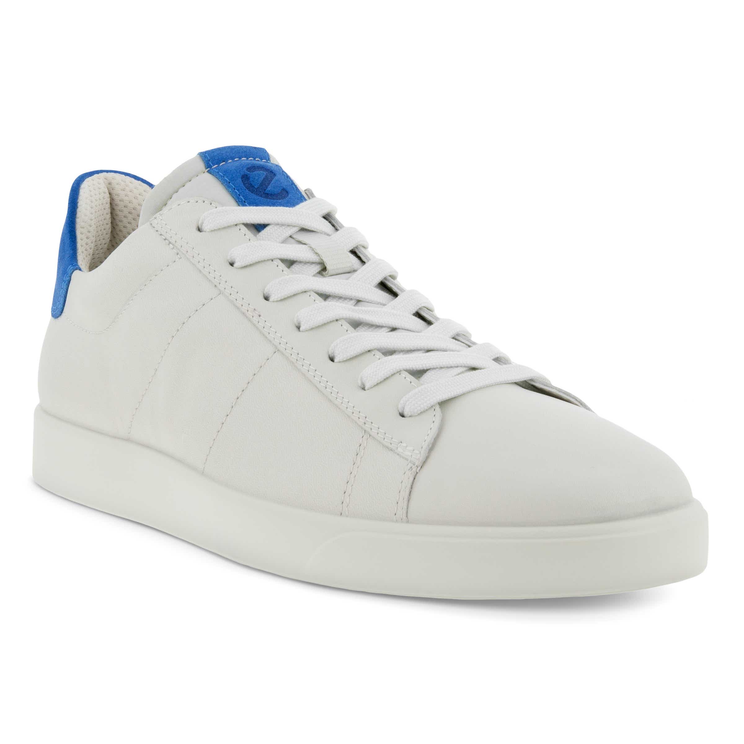 Men's ECCO® Street Lite Leather Sneaker - White - Main