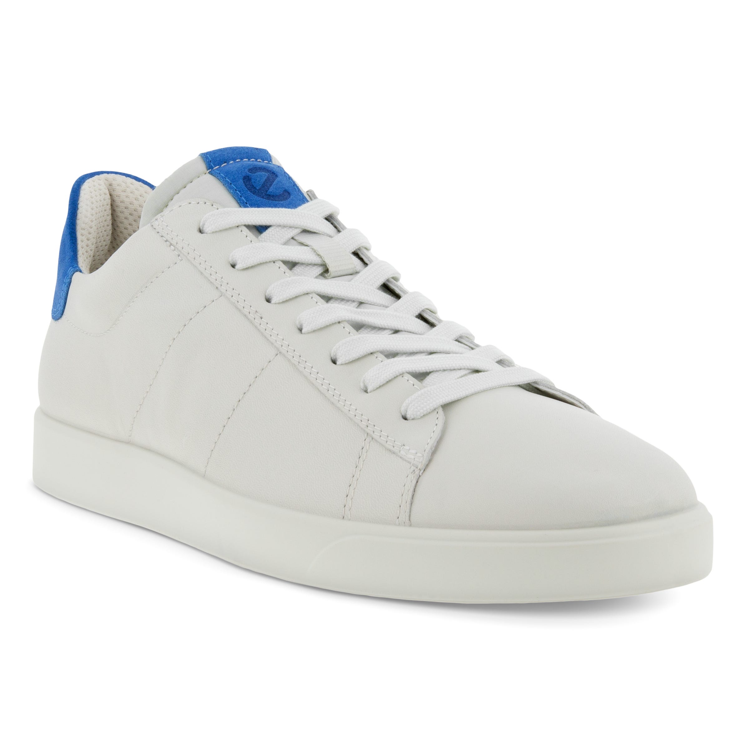 Men's ECCO® Street Lite Leather Sneaker - White - Main