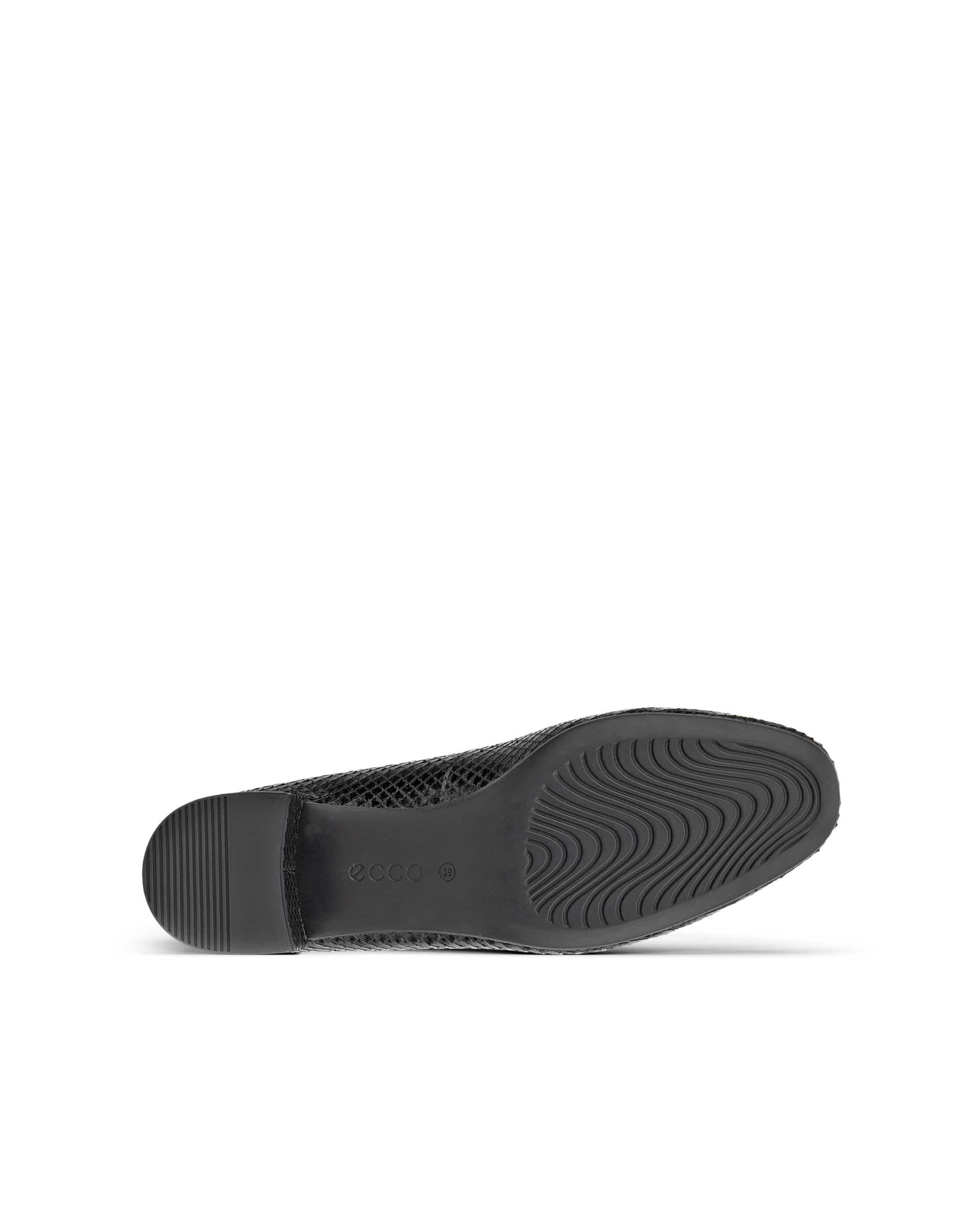 ECCO® LIVA 35 női vastag sarkú bőr körömcipő - Fekete - Sole