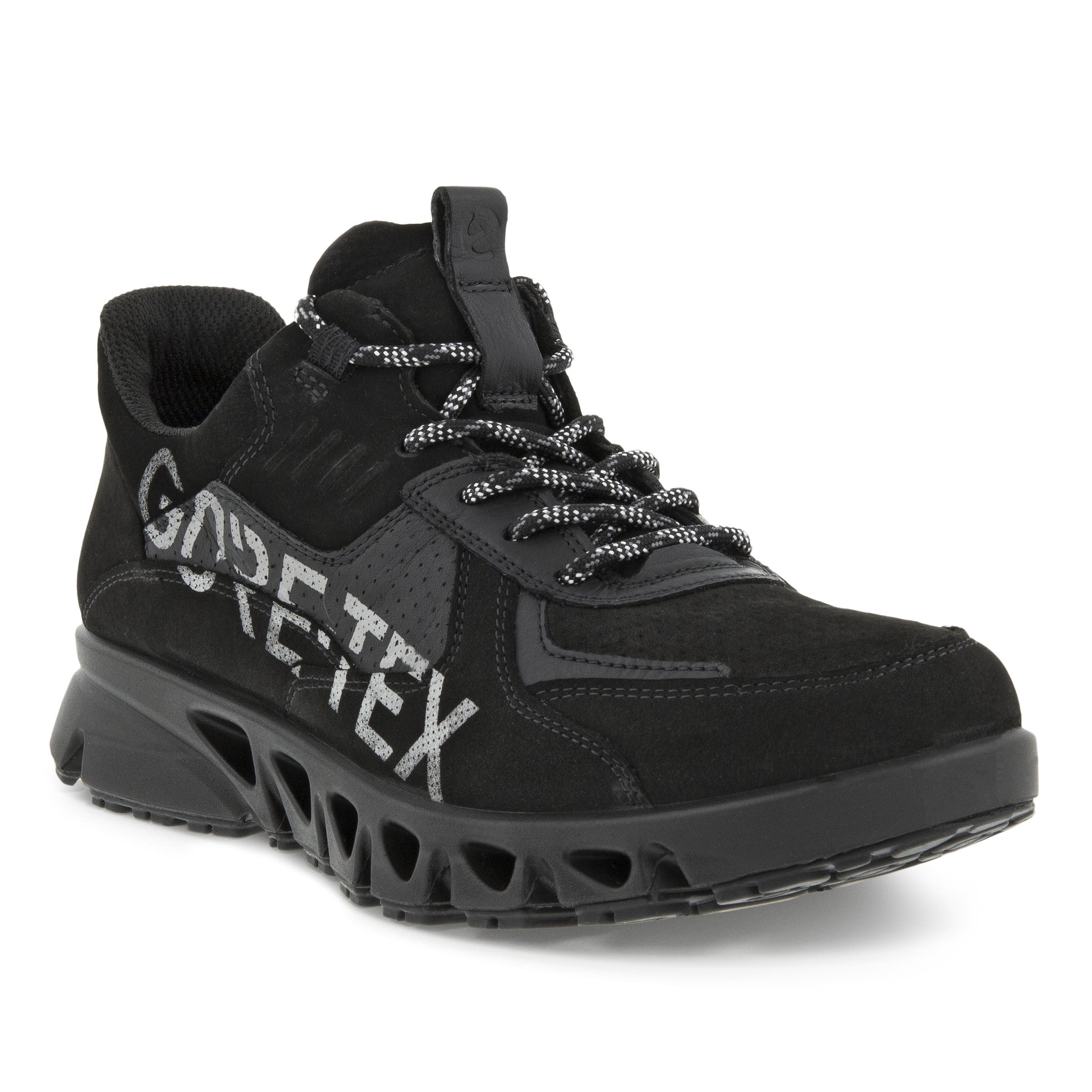 Women's ECCO® Multi-Vent Nubuck Gore-Tex Outdoor Sneaker - Black - Main