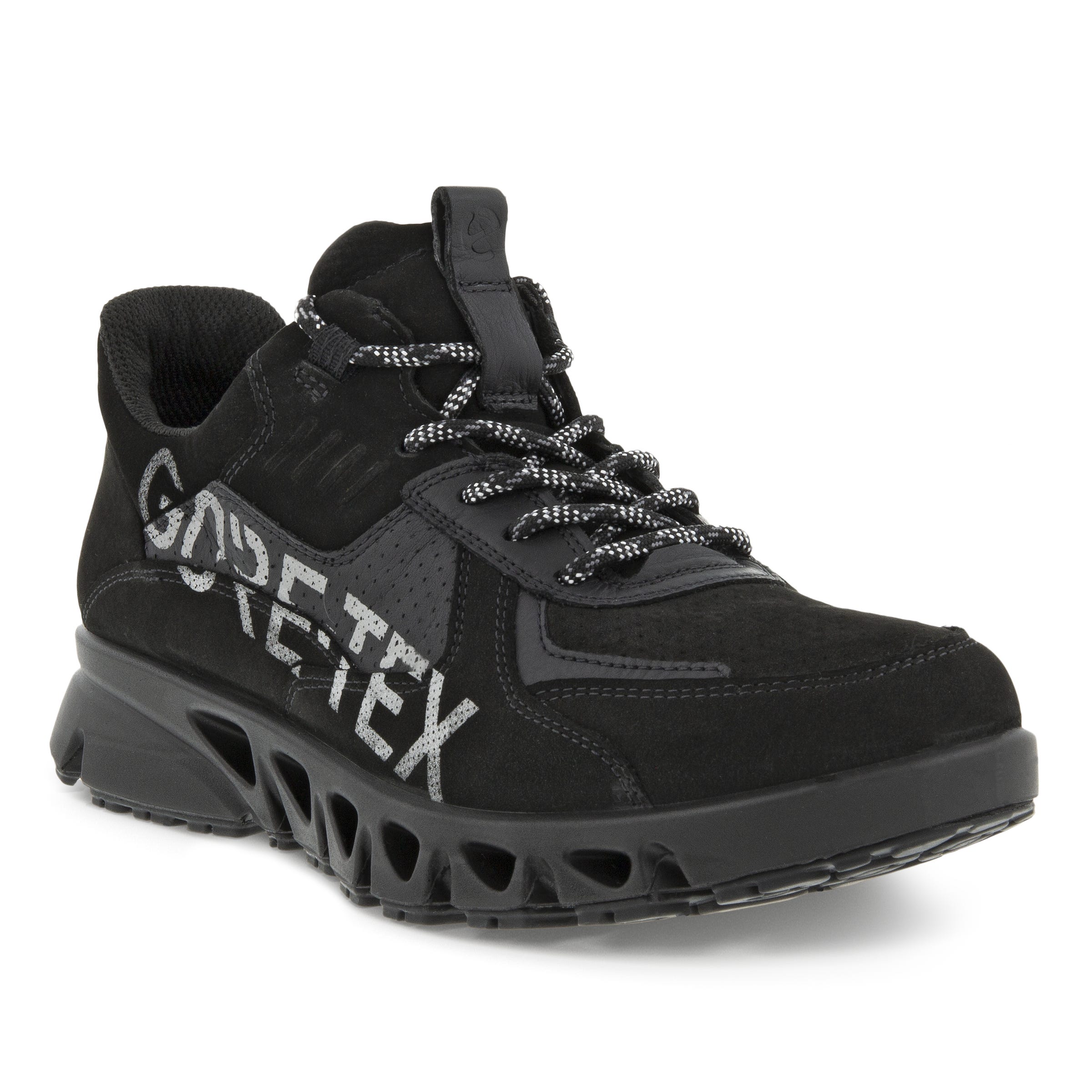 Women's ECCO® Multi-Vent Nubuck Gore-Tex Outdoor Sneaker - Black - Main