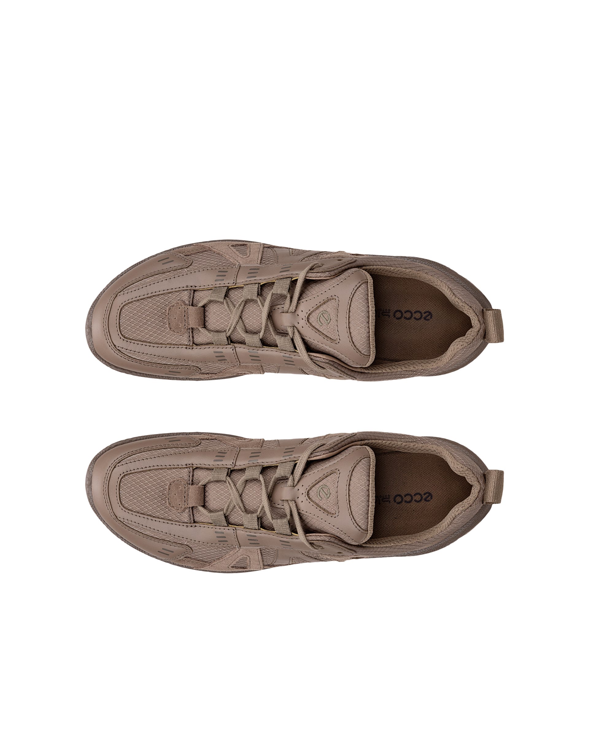 ECCO® BIOM LITE Damen Textilsneaker - Braun - Top left pair