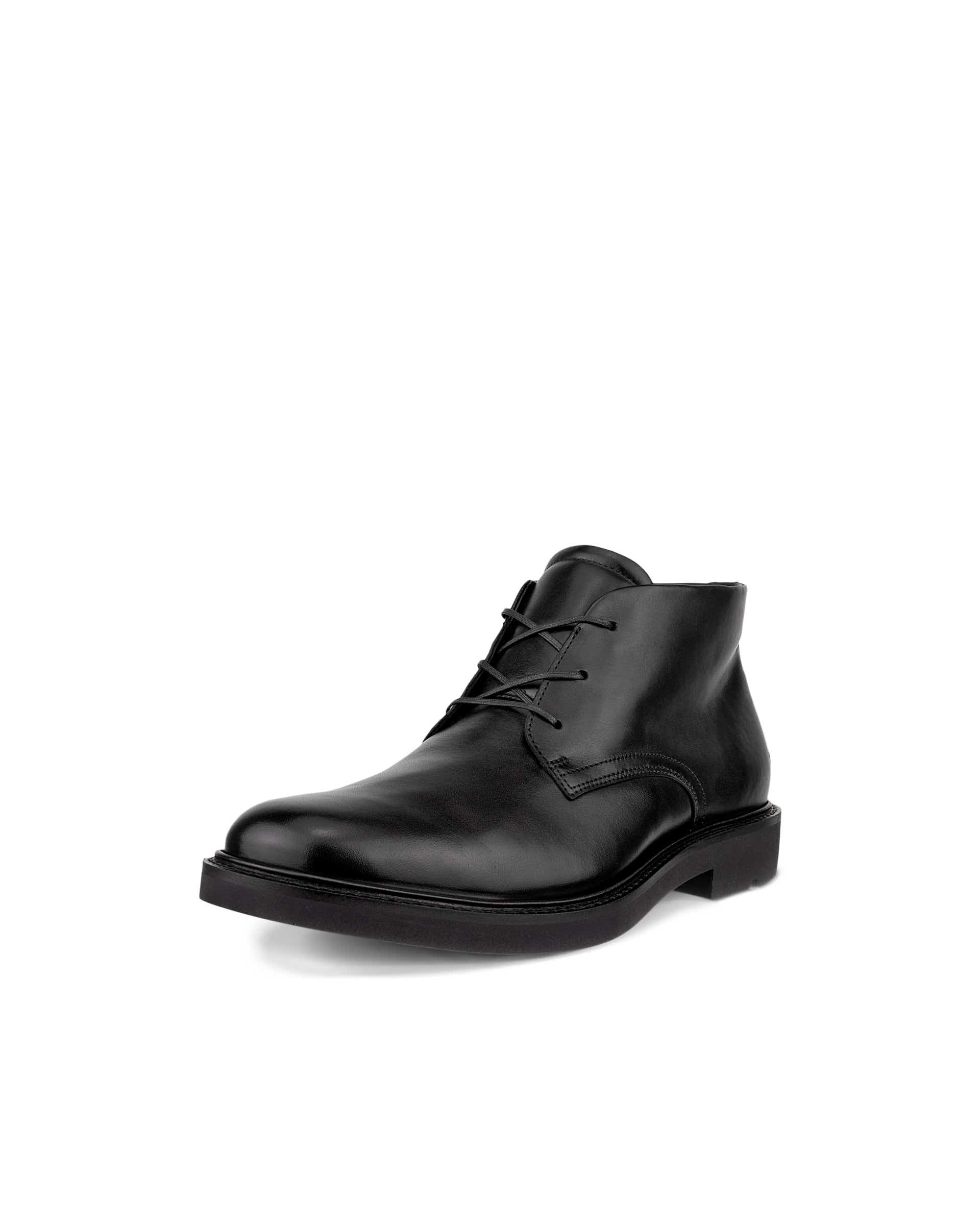 ECCO® Metropole London muške kožne čizme chukka - Crna - Main