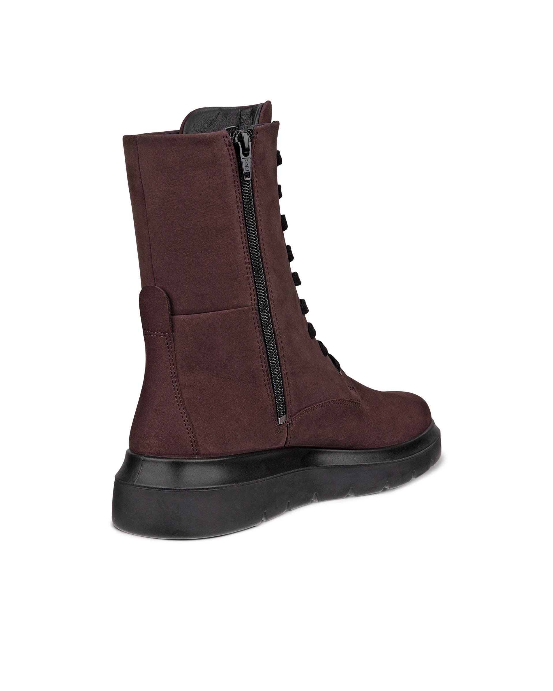 ECCO® NOUVELLE Damen Hoher Stiefel aus Nubukleder - Braun - Back