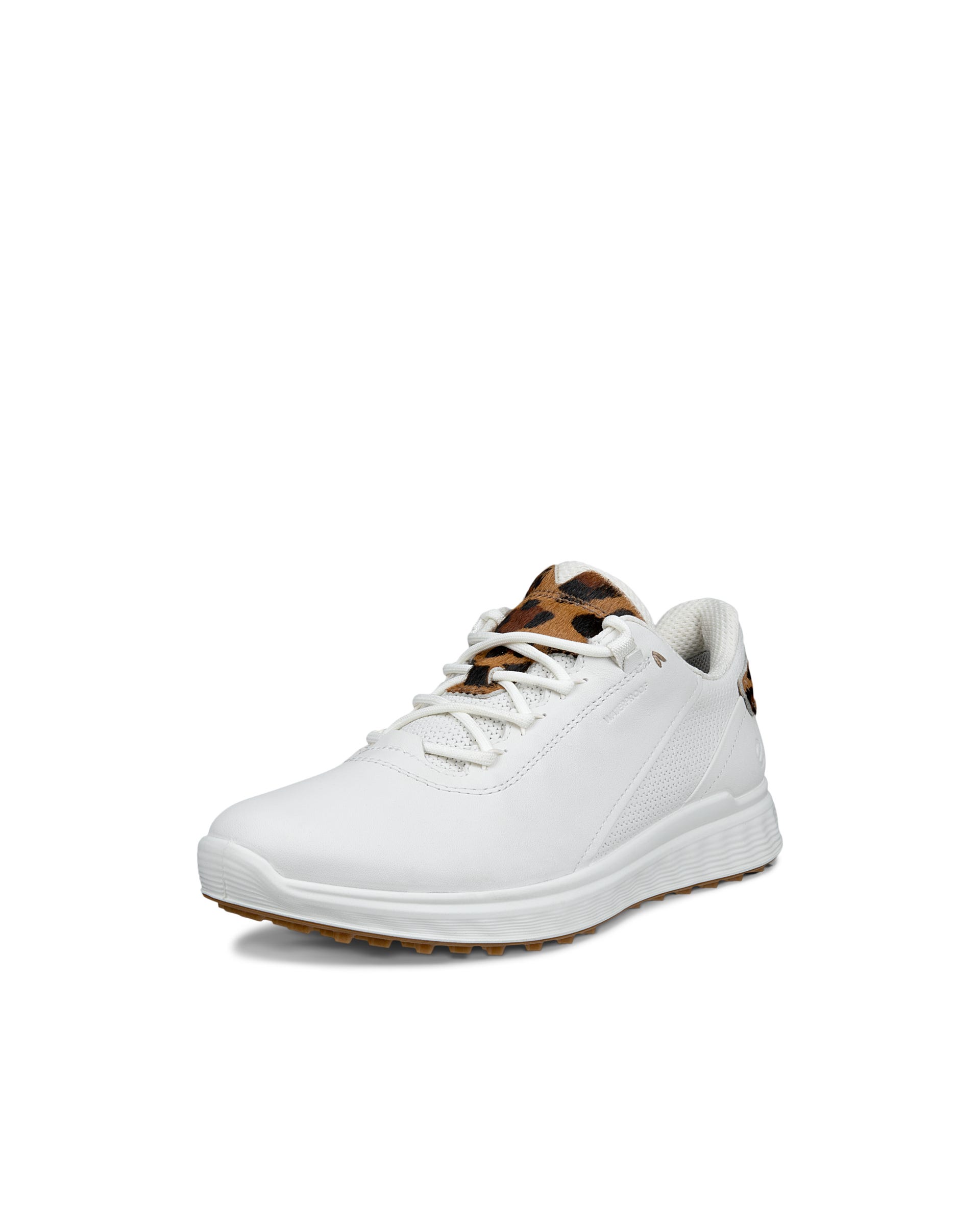 Women's ECCO® Golf S-Casual Leather Waterproof Golf Shoe - White - Main