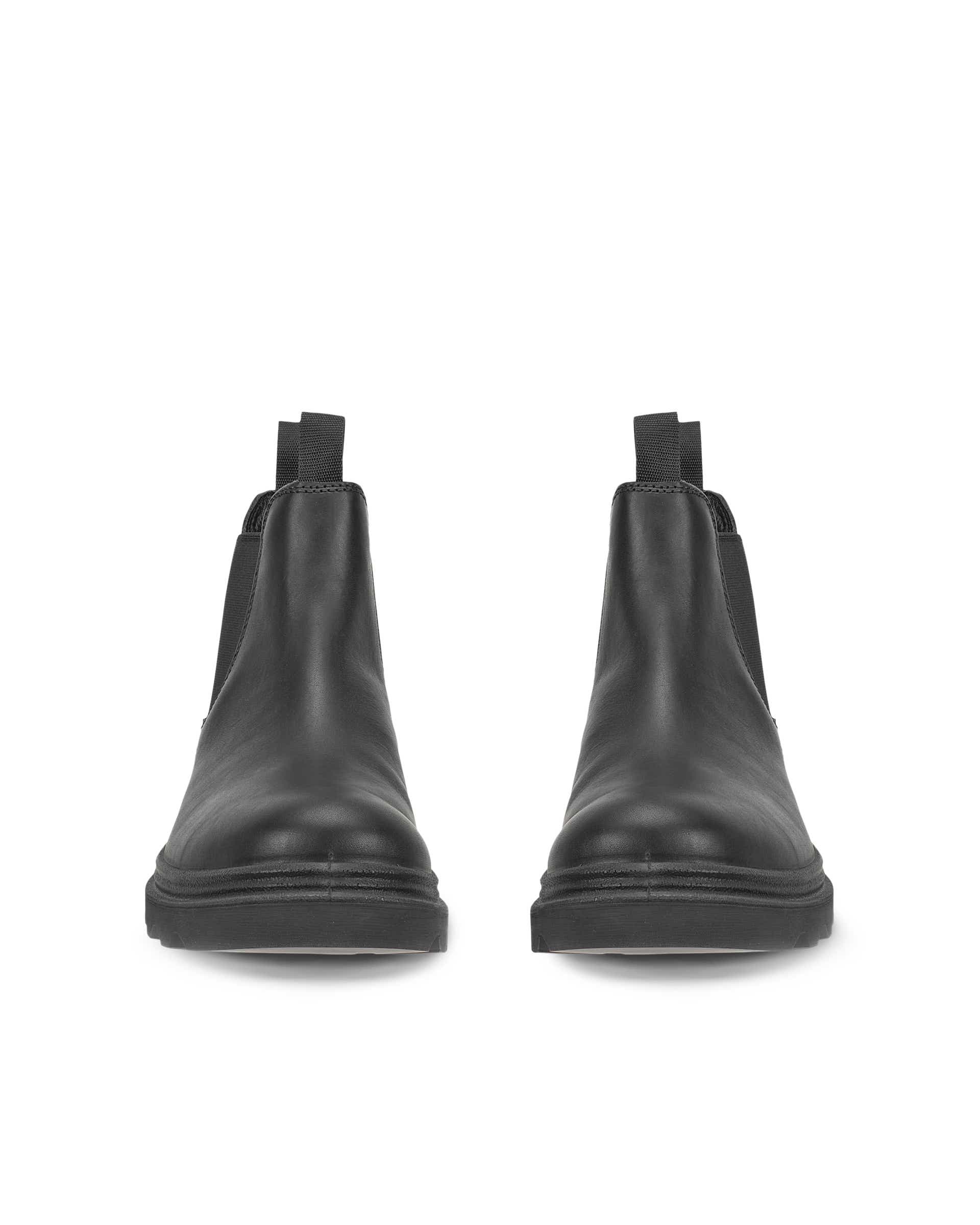 Męskie skórzane sztyblety Chelsea ECCO® GRAINER - Czarny - Front pair