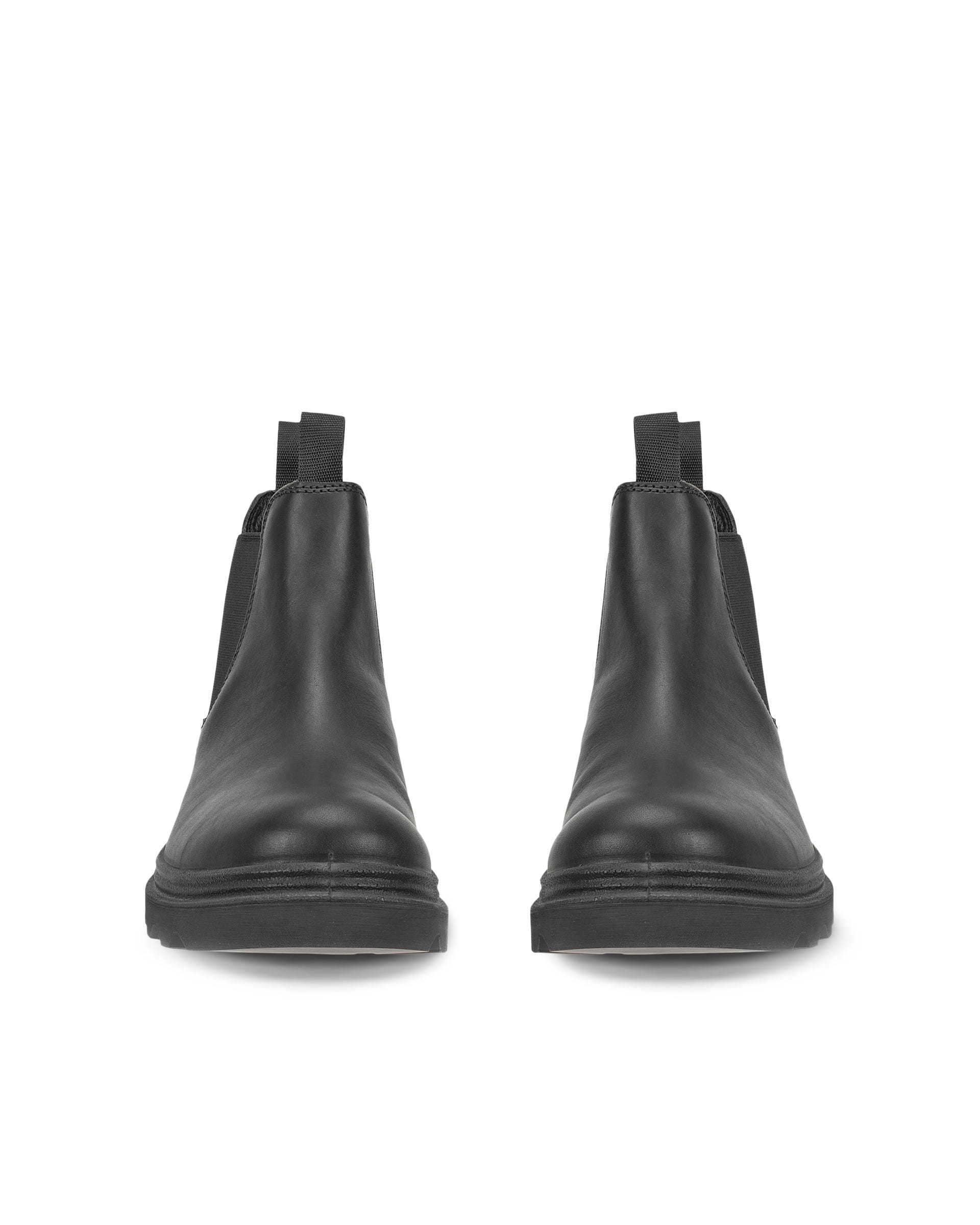 Men's ECCO® GRAINER Leather Chelsea Boot - Black - Outside