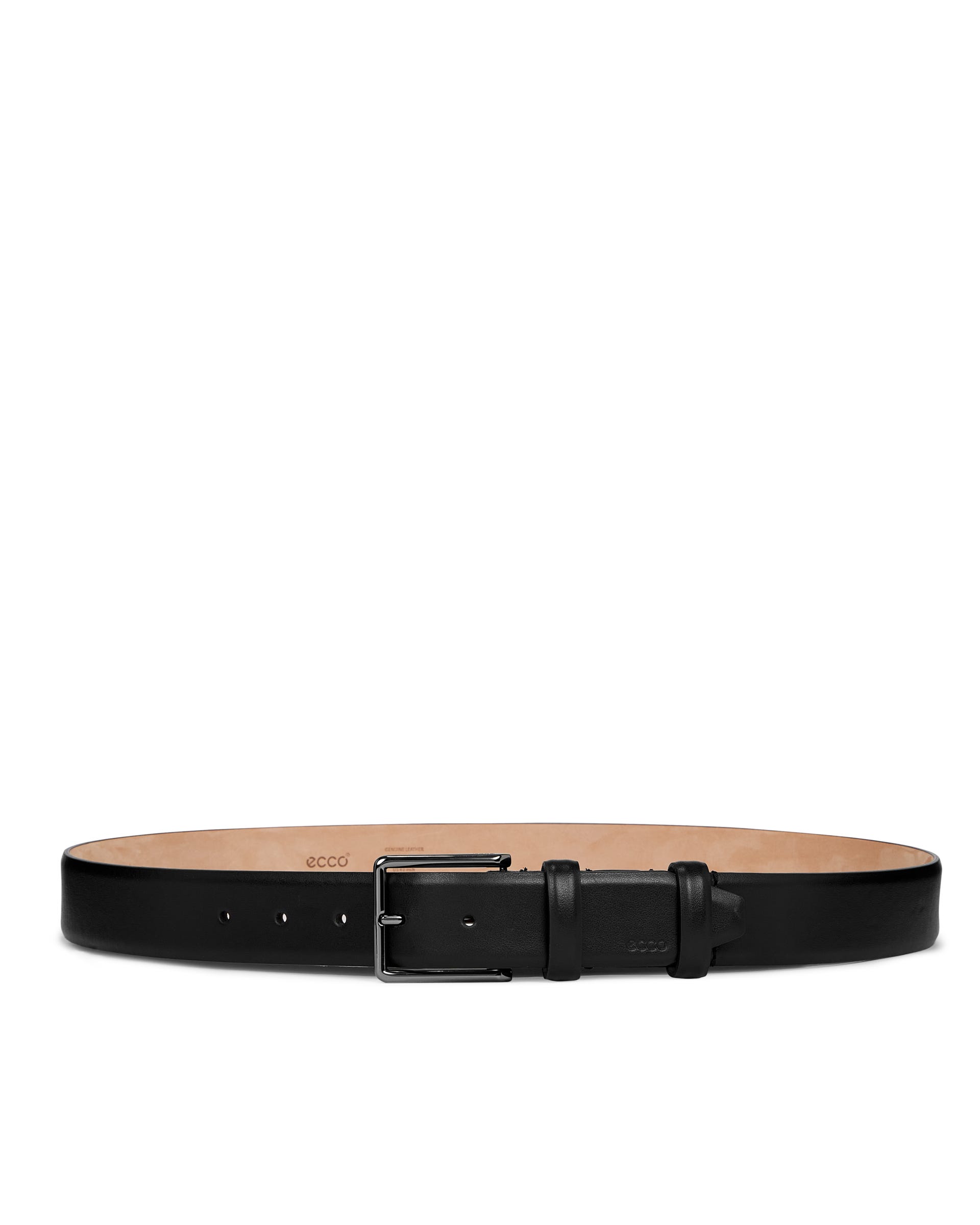Men's ECCO® Italian Leather Stretch Belt - Black - Main