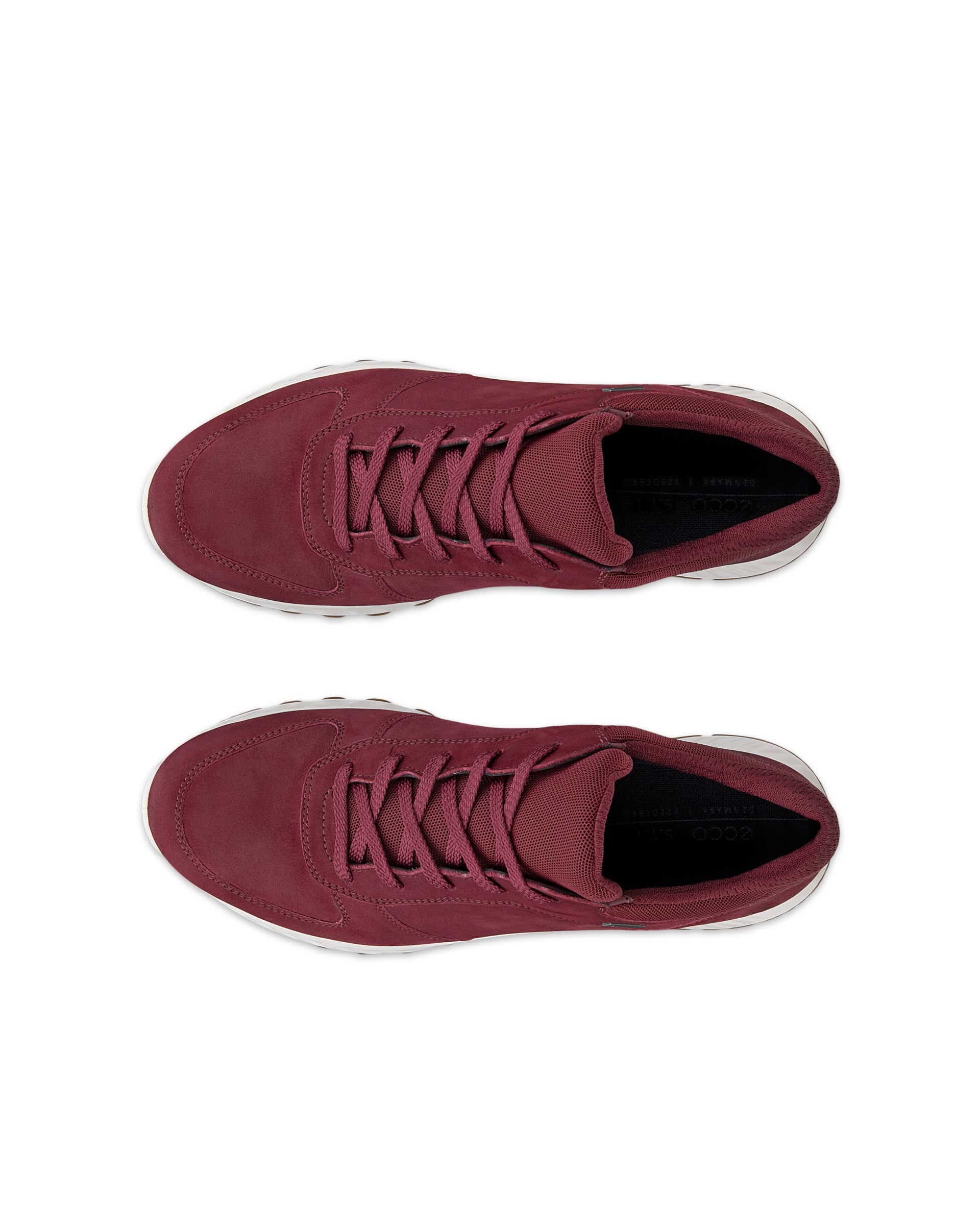 ECCO® EXOSTRIDE női Gore-Tex nubuk sneaker - Piros - Top left pair