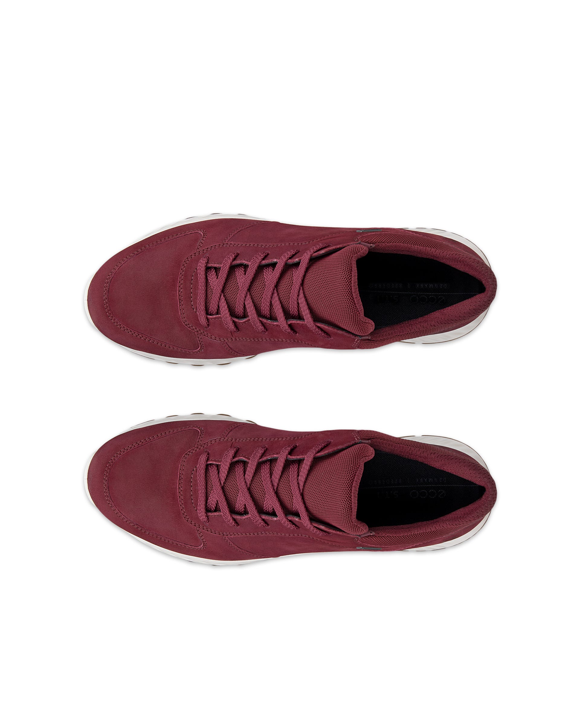 ECCO® EXOSTRIDE női Gore-Tex nubuk sneaker - Piros - Top left pair