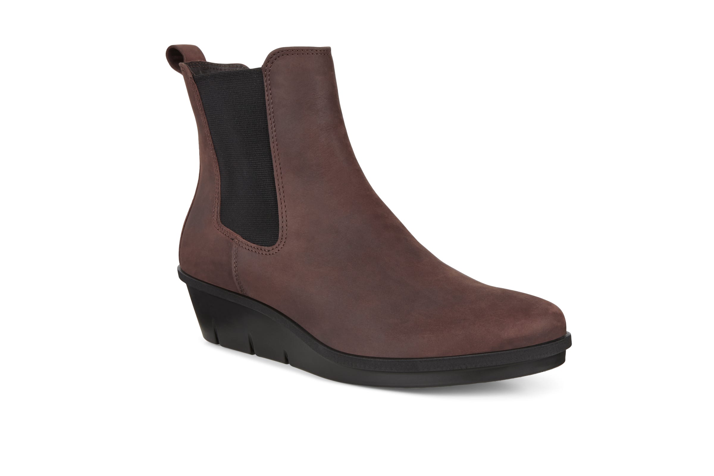 Women's ECCO® Skyler Nubuck Chelsea Boot - Brown - Main
