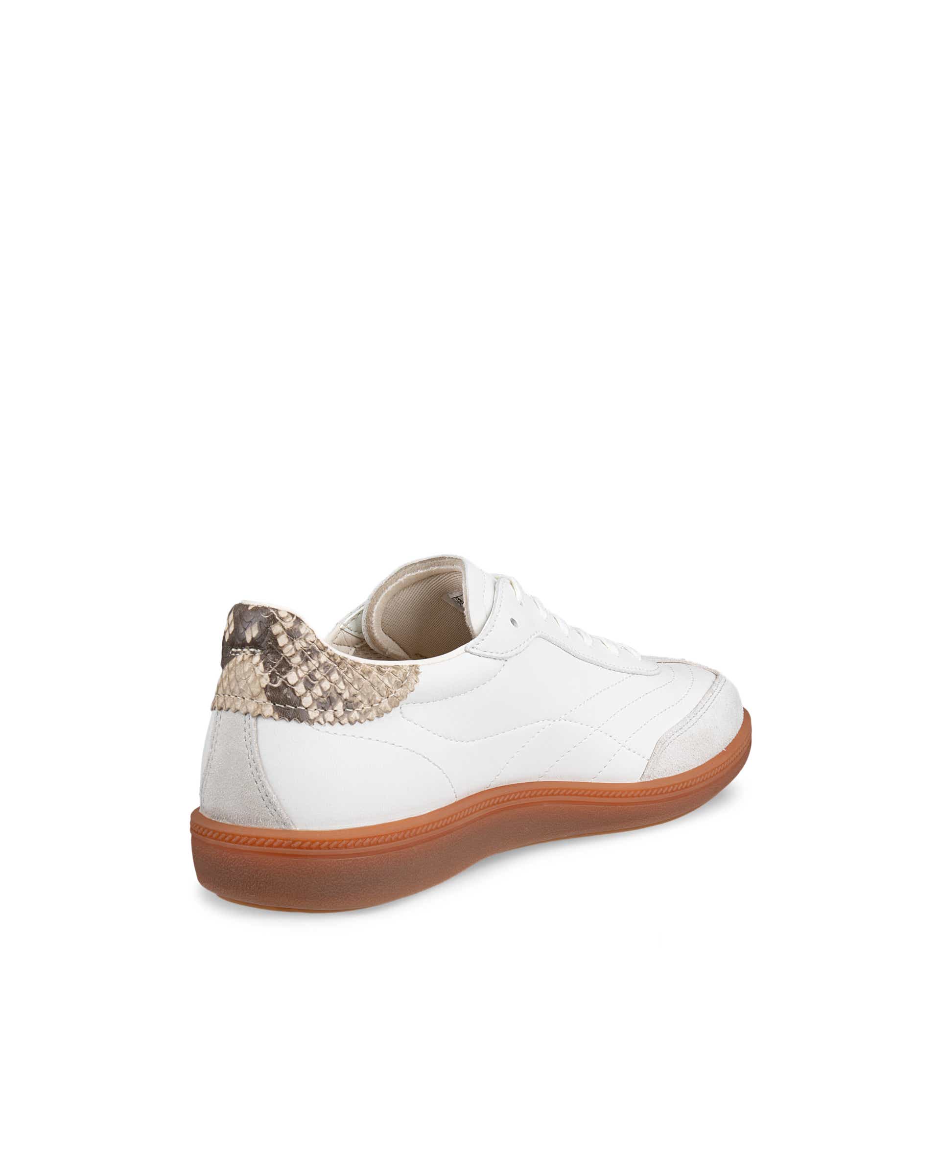 Women's ECCO® Soft 11 Leather Sneaker - White - Back