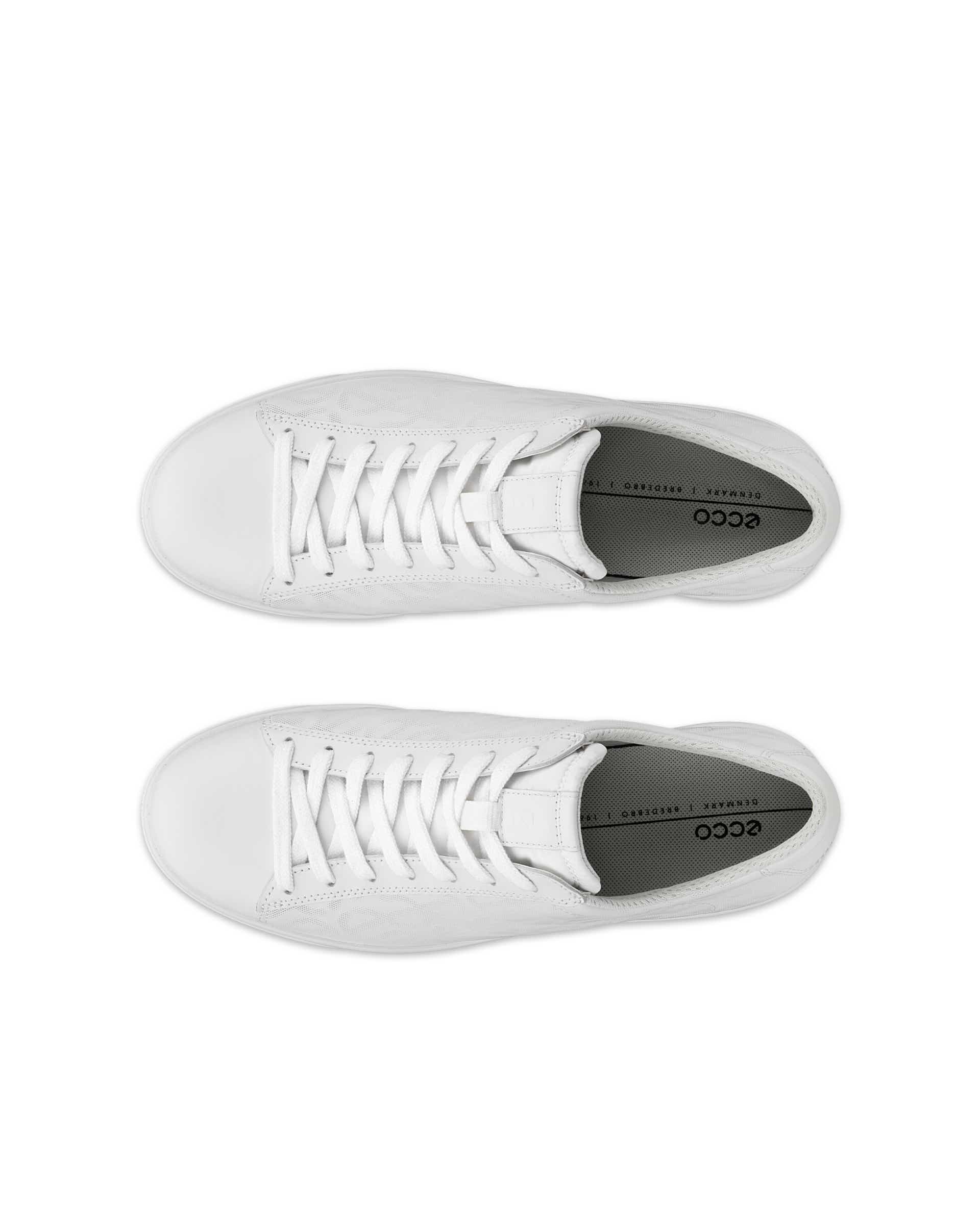 ECCO Street Lite ウィメンズ レザースニーカー - ホワイト - Top left pair