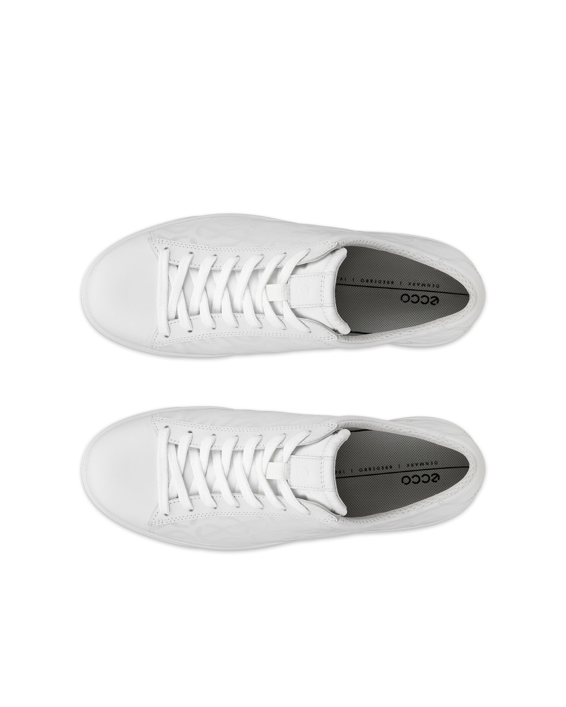 ECCO Street Lite ウィメンズ レザースニーカー - ホワイト - Top left pair