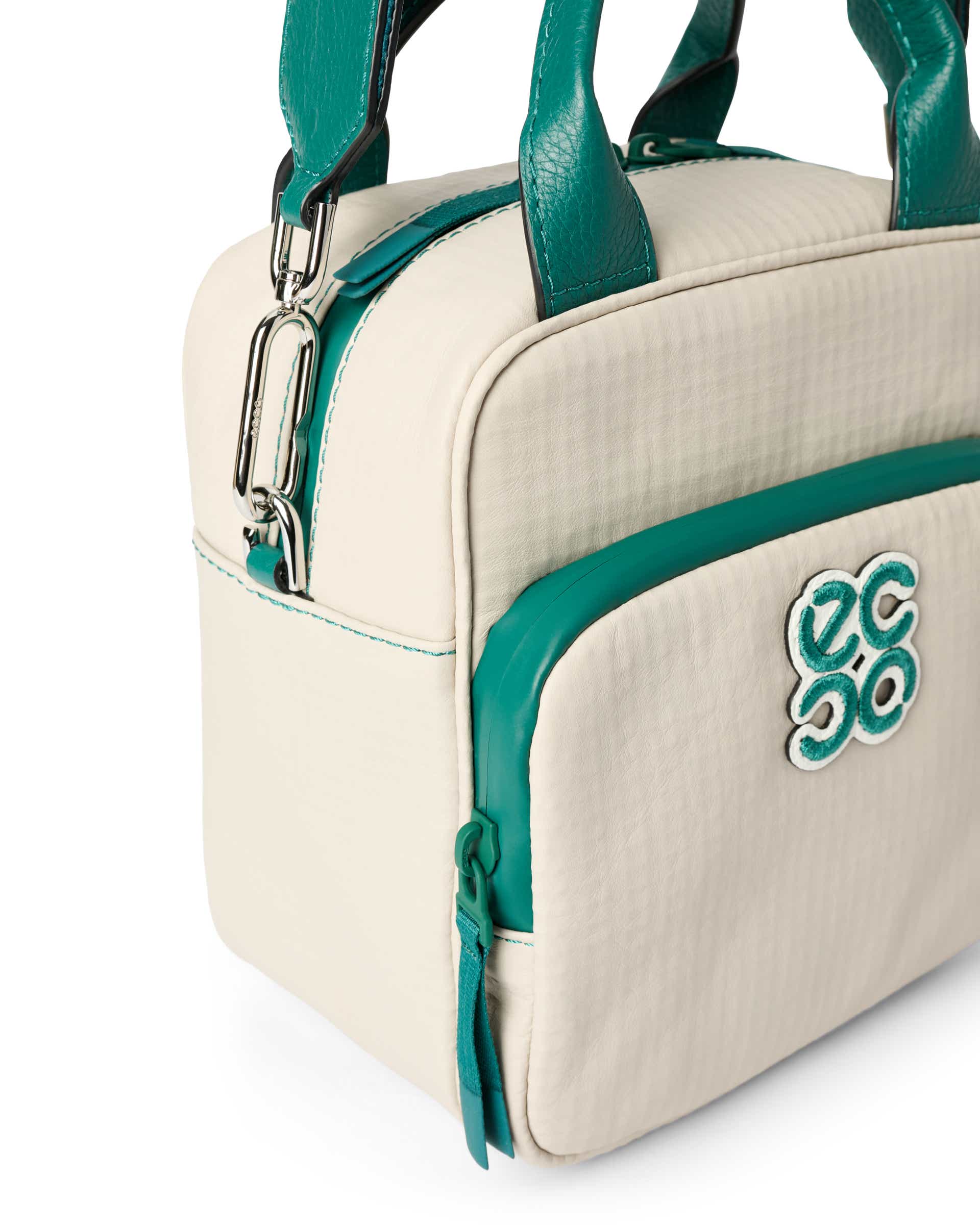 ECCO® Golf Zefer Leather Cart Bag - Beige - Detail-1