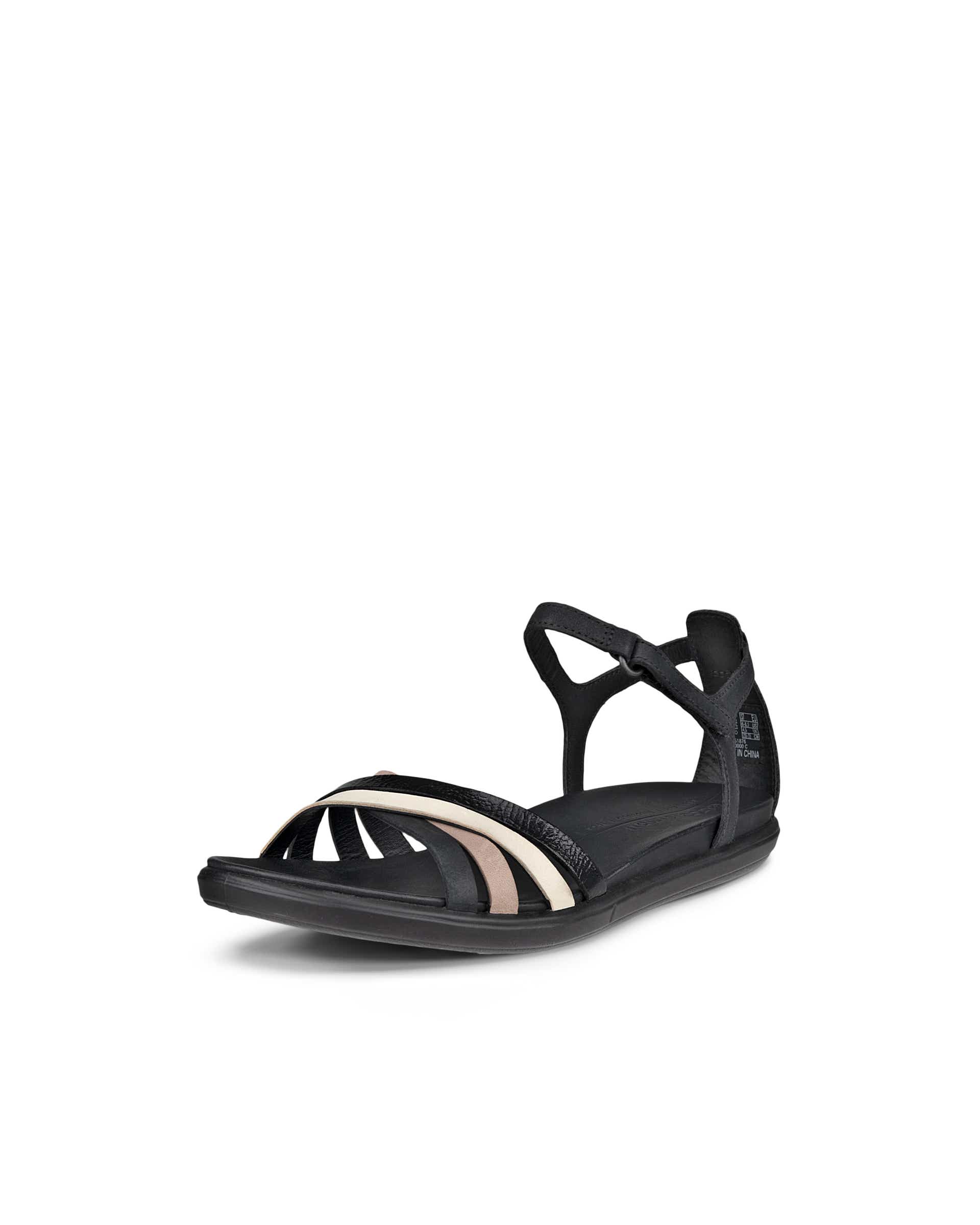 ECCO Simpil Sandal ウィメンズ ヌバックフラットサンダル - ブラック - Main