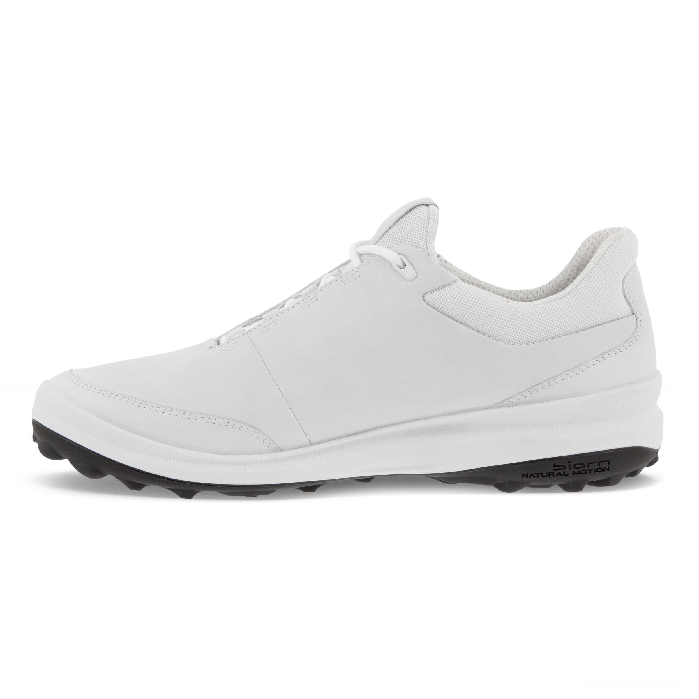 Men's ECCO® Golf BIOM Hybrid 3 Leather Shoe - White - Inside