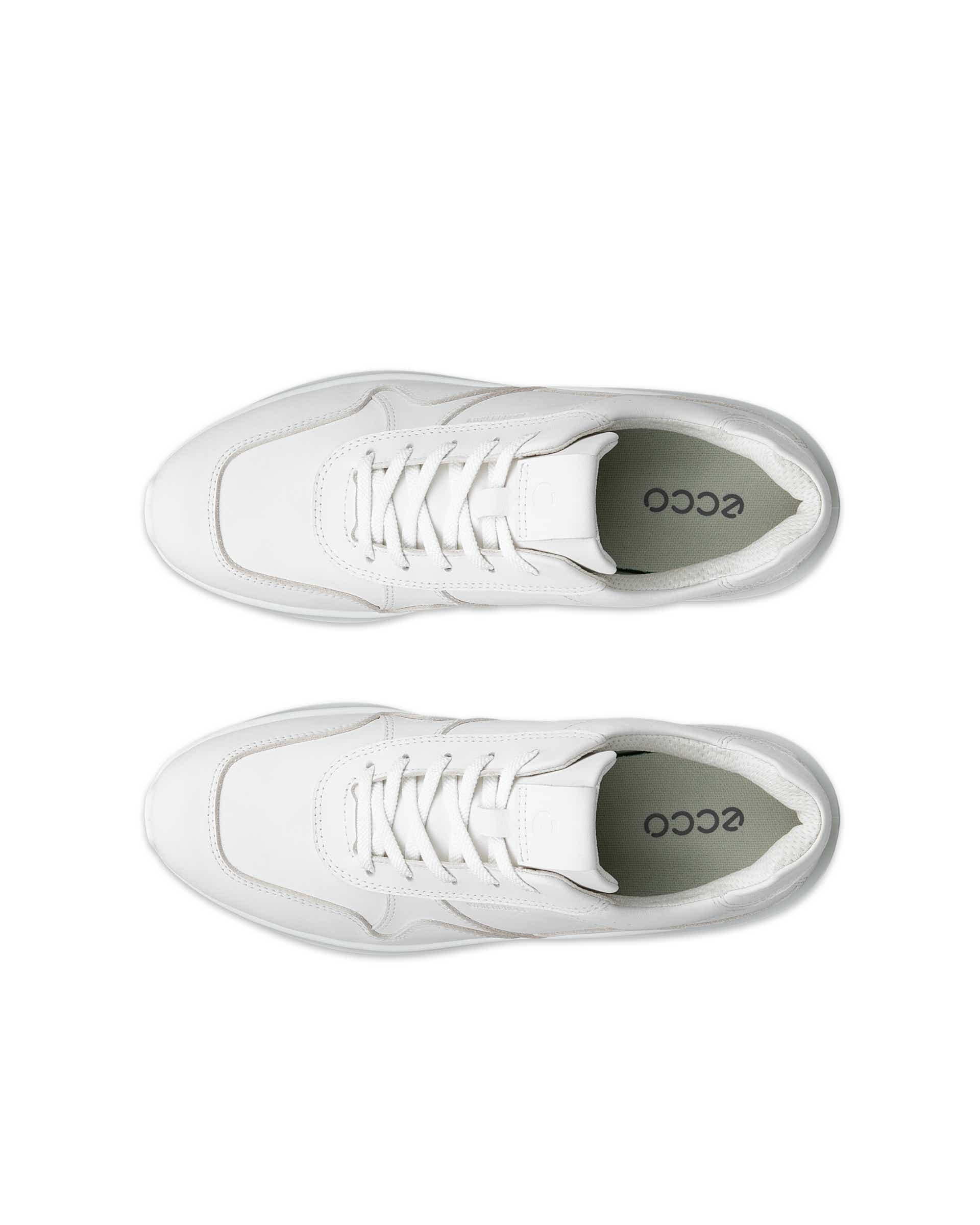 ECCO® VALERIE sneakers i læder til damer - Hvid - Top left pair