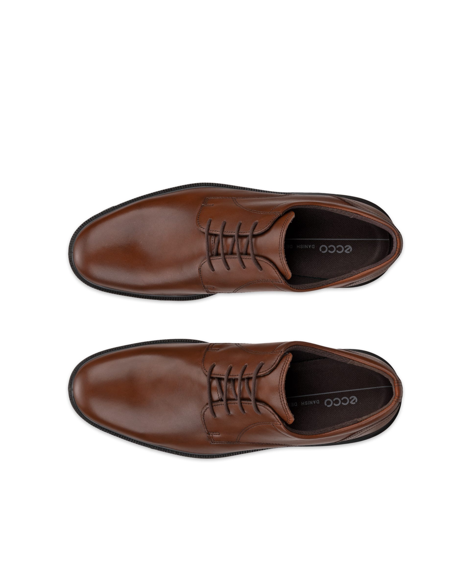 ECCO Men Maitland Derby Shoes - Brown - Top left pair