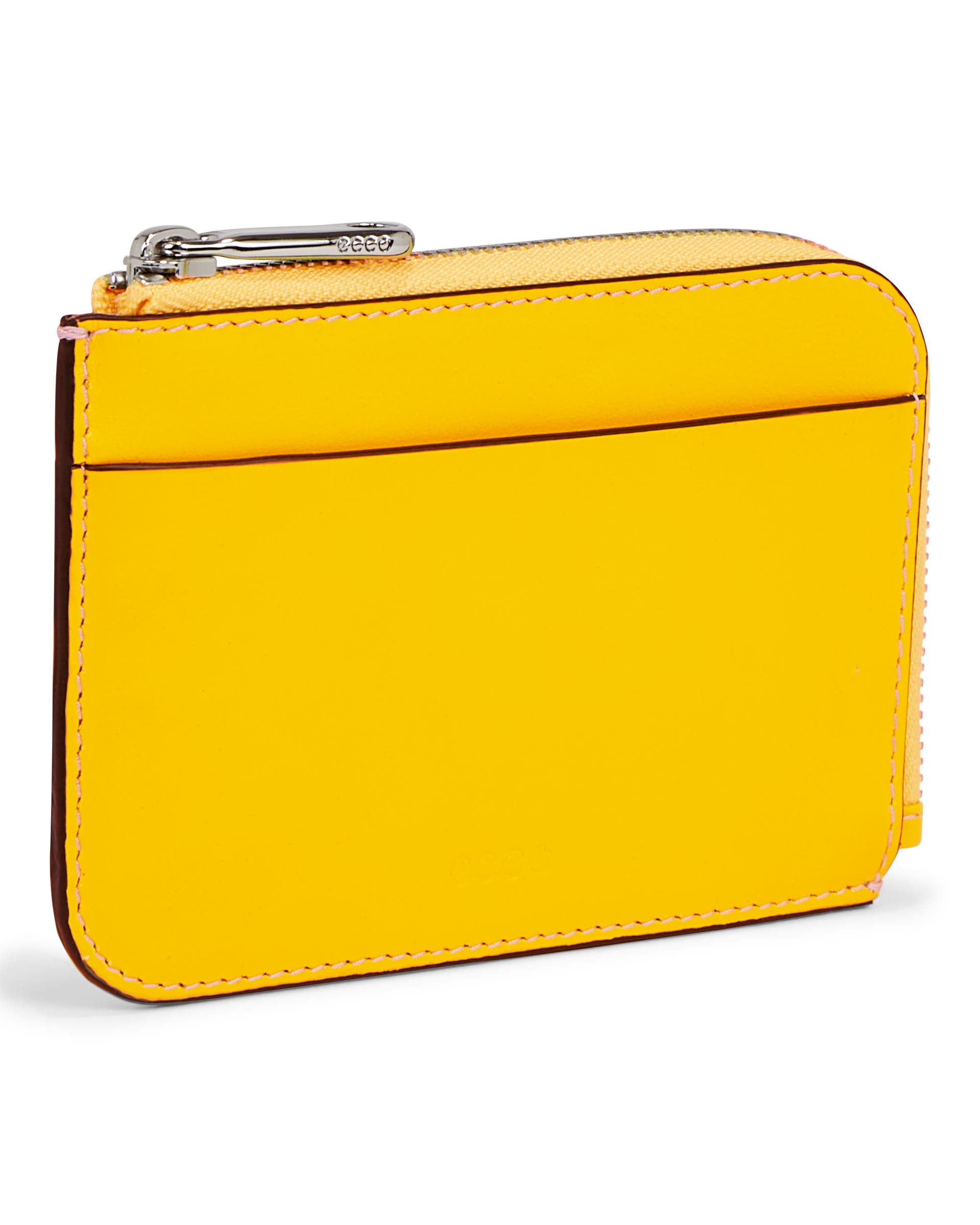 ECCO Card Case Zipped Smooth レザーカードケース - イエロー - Main