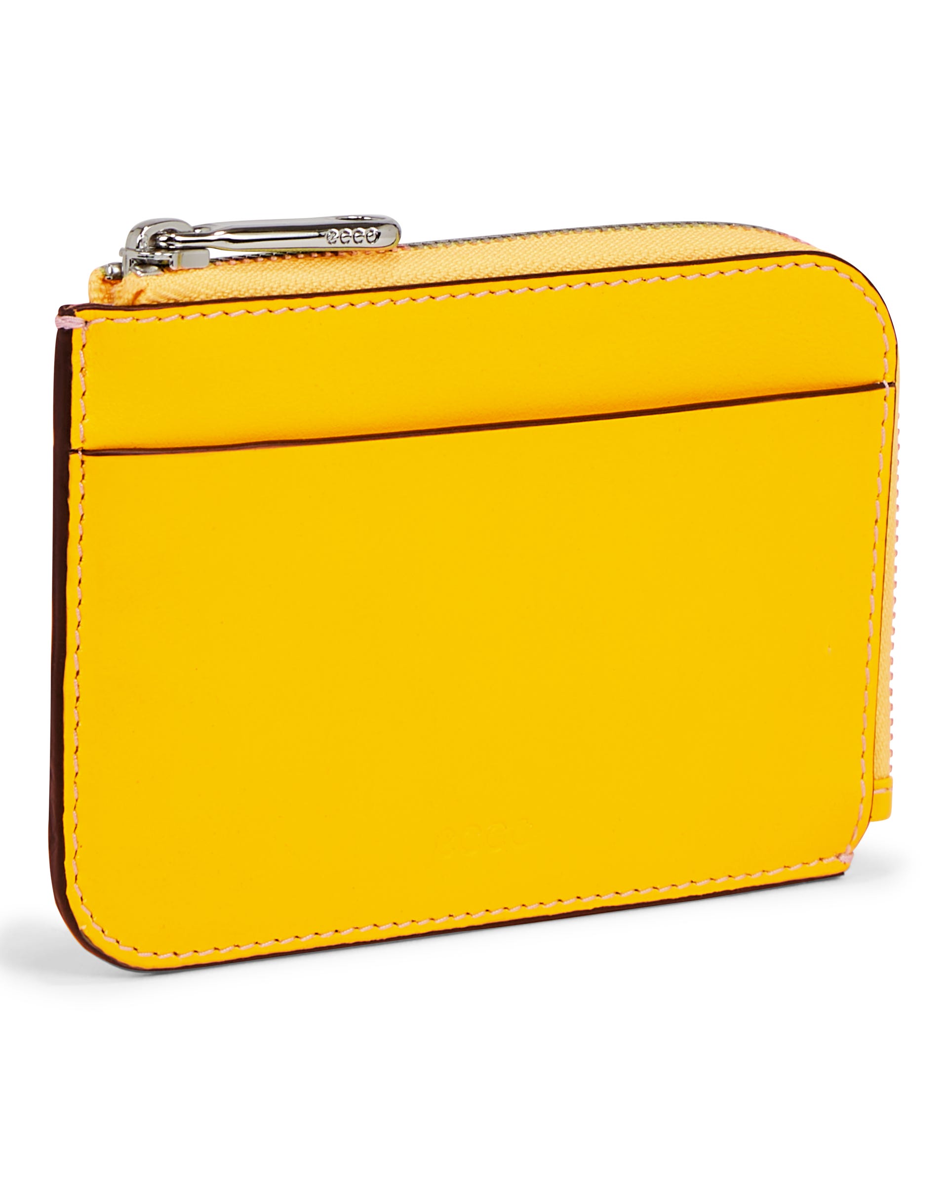 ECCO Card Case Zipped Smooth レザーカードケース - イエロー - Main