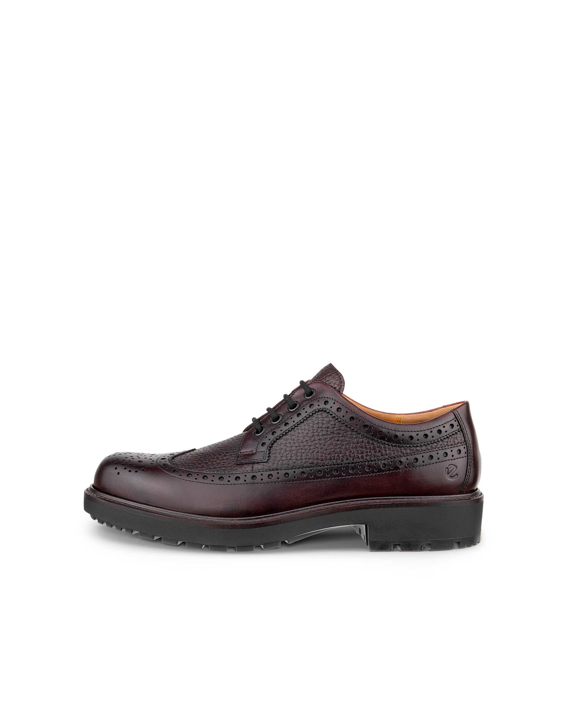 ECCO Metropole Oslo メンズ レザーブローグシューズ - レッド - Outside