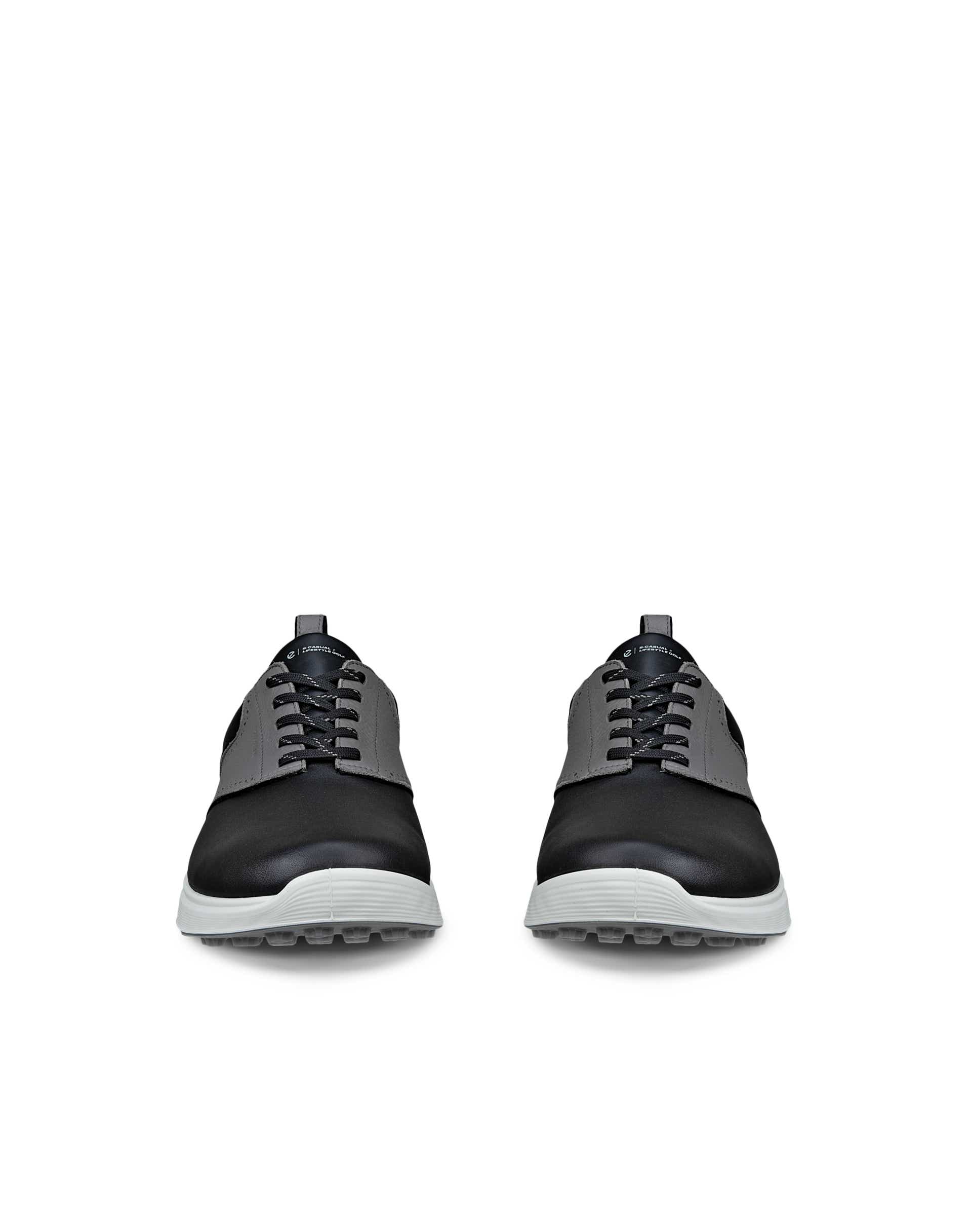 ECCO® GOLF S-CASUAL Herren Wasserdichte Golfschuh aus Leder - Schwarz - Front pair