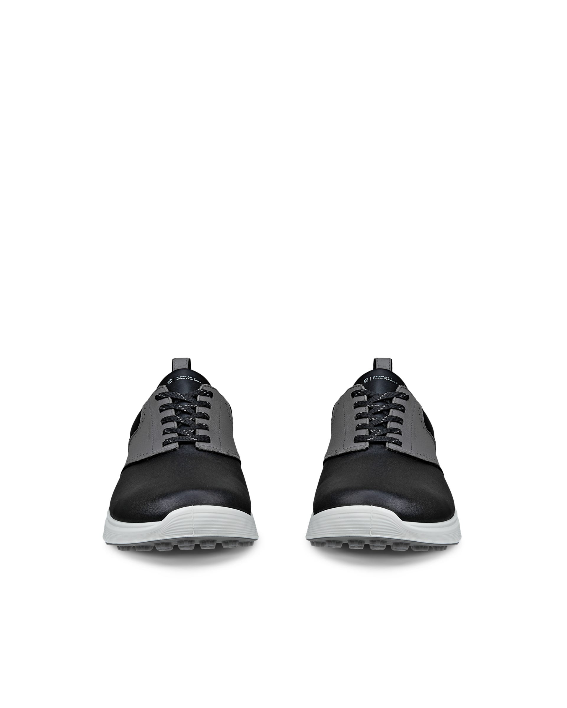 ECCO® GOLF S-CASUAL Herren Wasserdichte Golfschuh aus Leder - Schwarz - Front pair