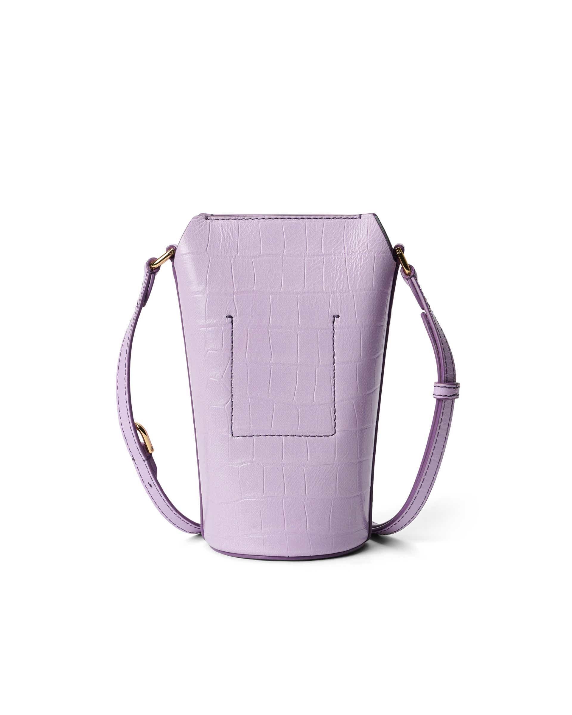 ECCO® Pot Leather Crossbody Bag - Purple - Back