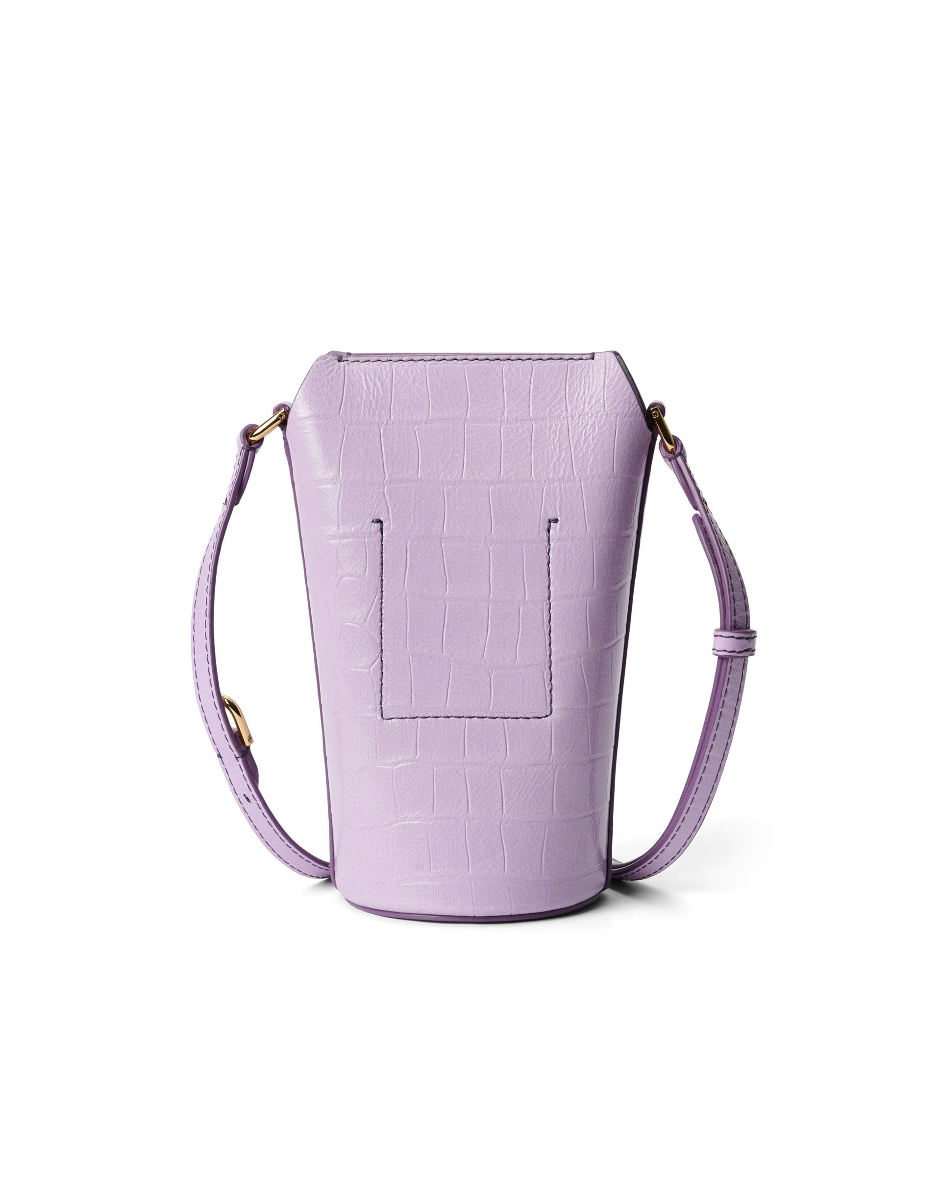ECCO® Pot Leather Crossbody Bag - Purple - Back