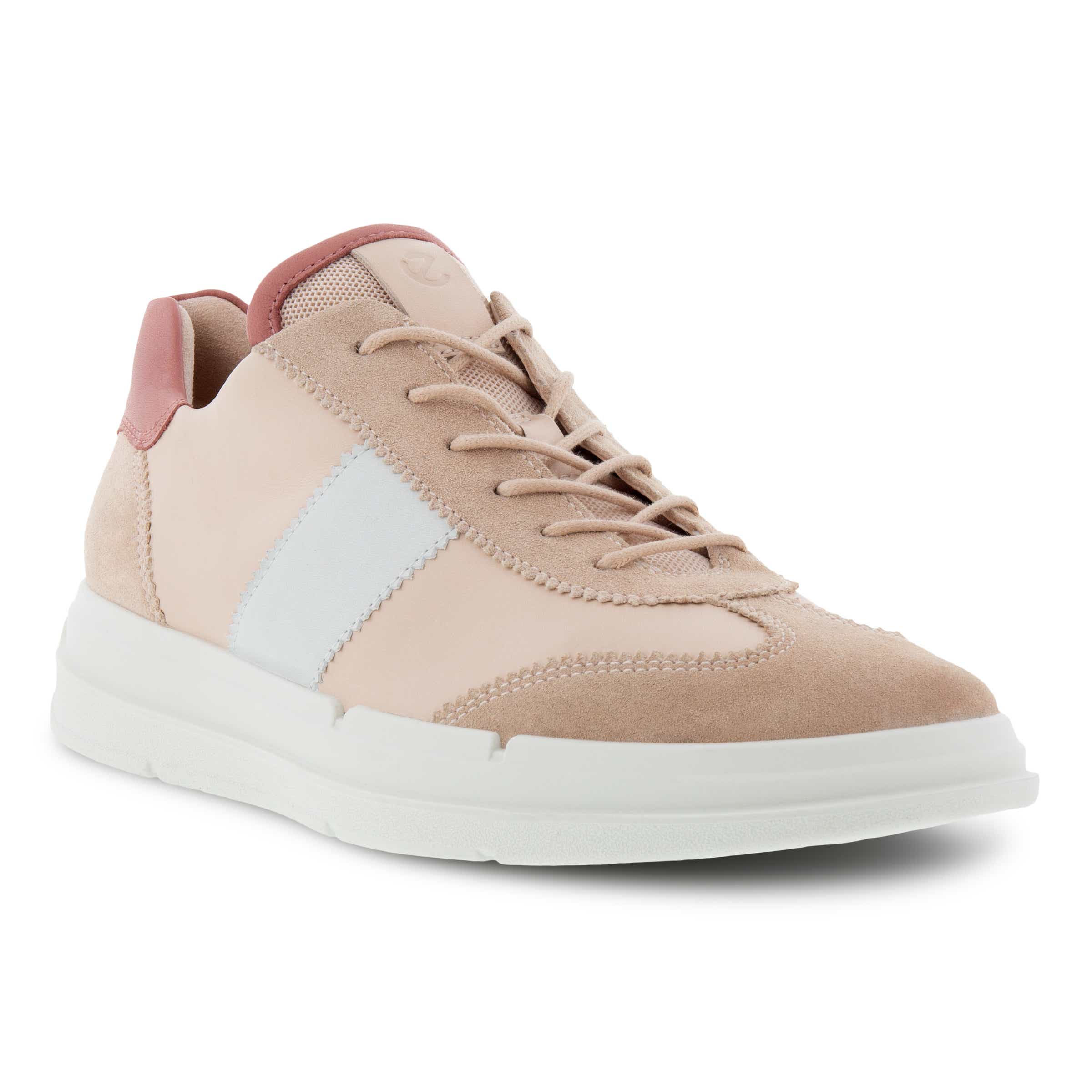Women's ECCO® Soft X Leather Sneaker - Pink - Main